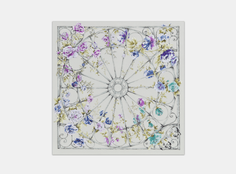 Dior o1w1db10426 31GRA0 Size:OS / 90 Square Scarf in Multicolor Size ONE SIZE - 1 Thumbnail