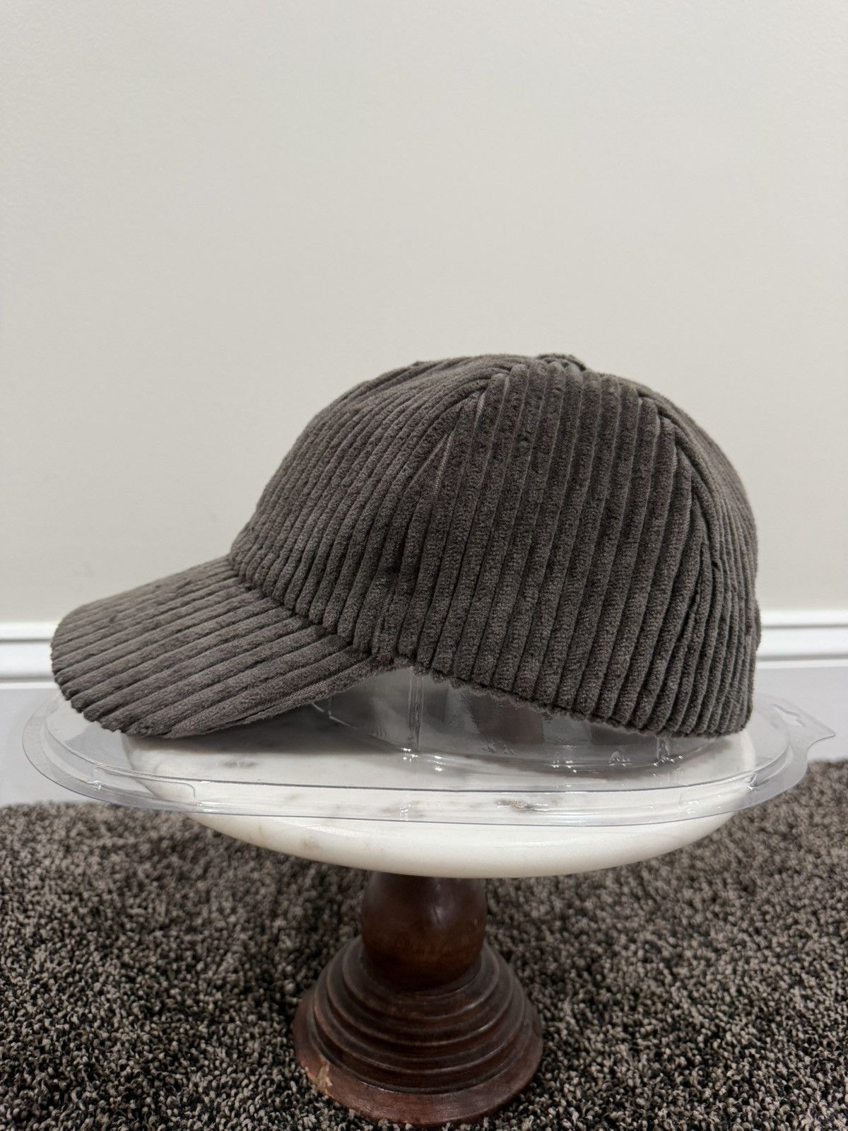 Brunello Cucinelli Brunello Cucinelli Shiny Gray Corduory Baseball Cap Hat Size ONE SIZE - 4 Thumbnail