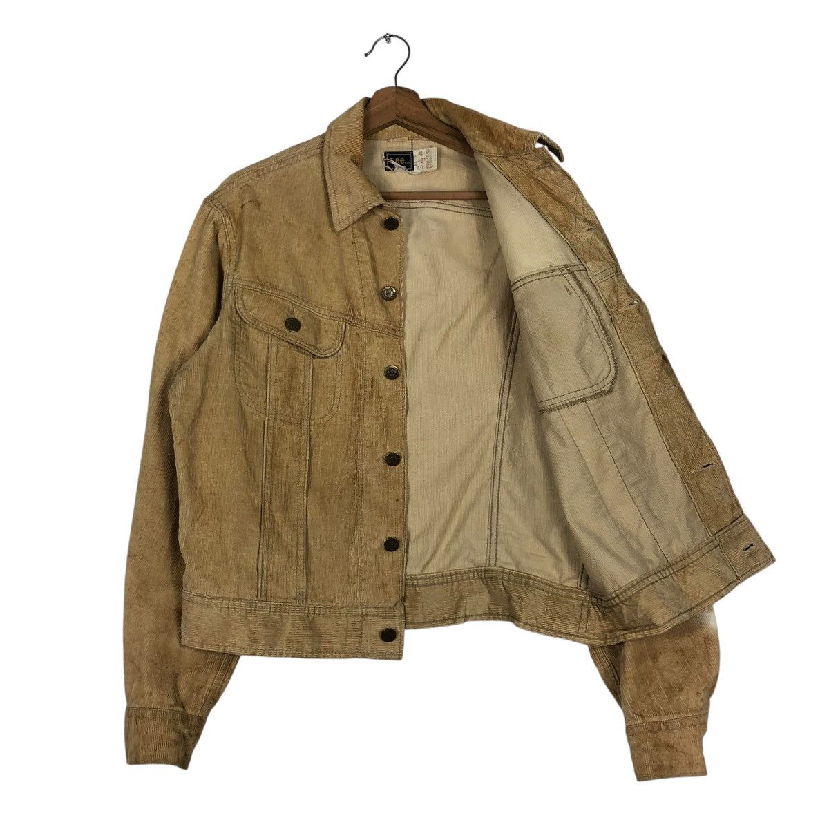 Lee × Vintage 🔥VINTAGE CROPPED BIKER JACKET LEE MULTI POCKET Size US M / EU 48-50 / 2 - 11 Thumbnail
