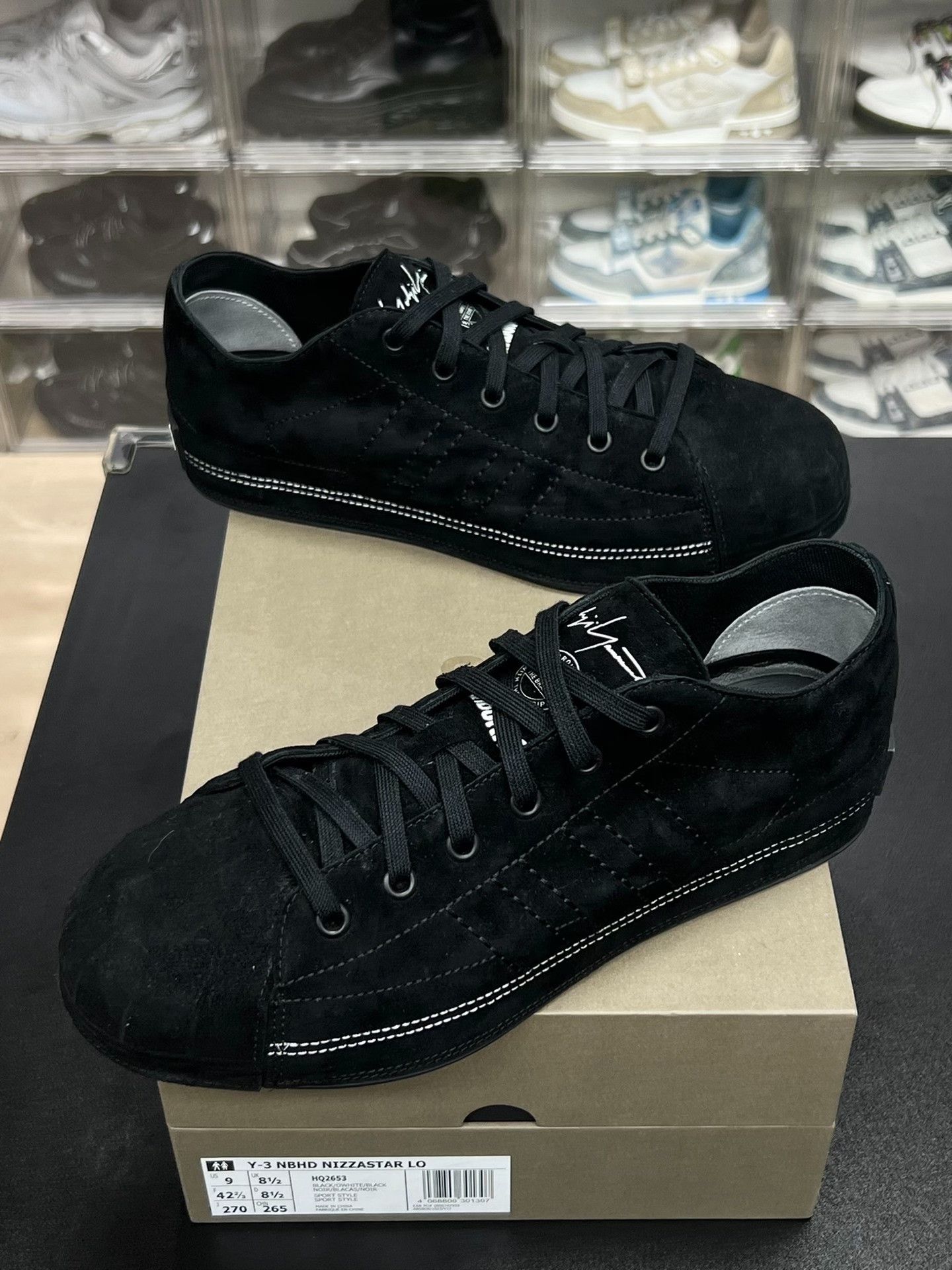 Y-3 Y-3 Suede Black Lowtop Sneakers 9.5 Men Size US 9.5 / EU 42-43 - 1 Thumbnail