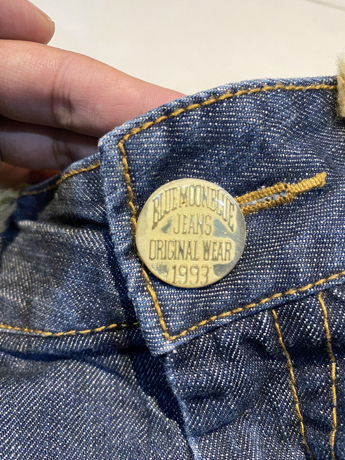 Japanese Brand VINTAGE BLUE MOON BLUE JEANS Size US 30 / EU 46 - 8 Thumbnail
