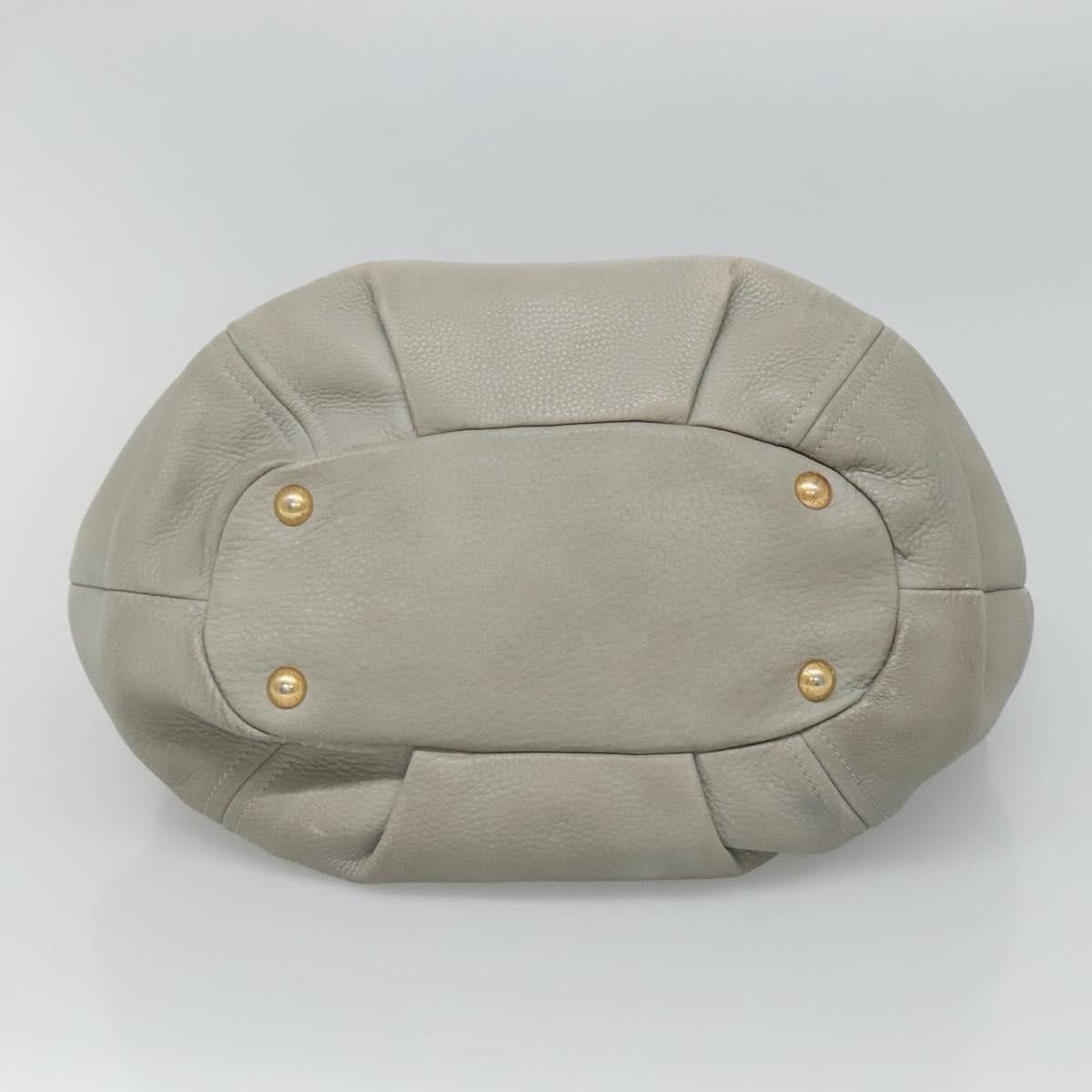 Prada PRADA Hand Bag Leather Gray Size ONE SIZE - 5 Thumbnail