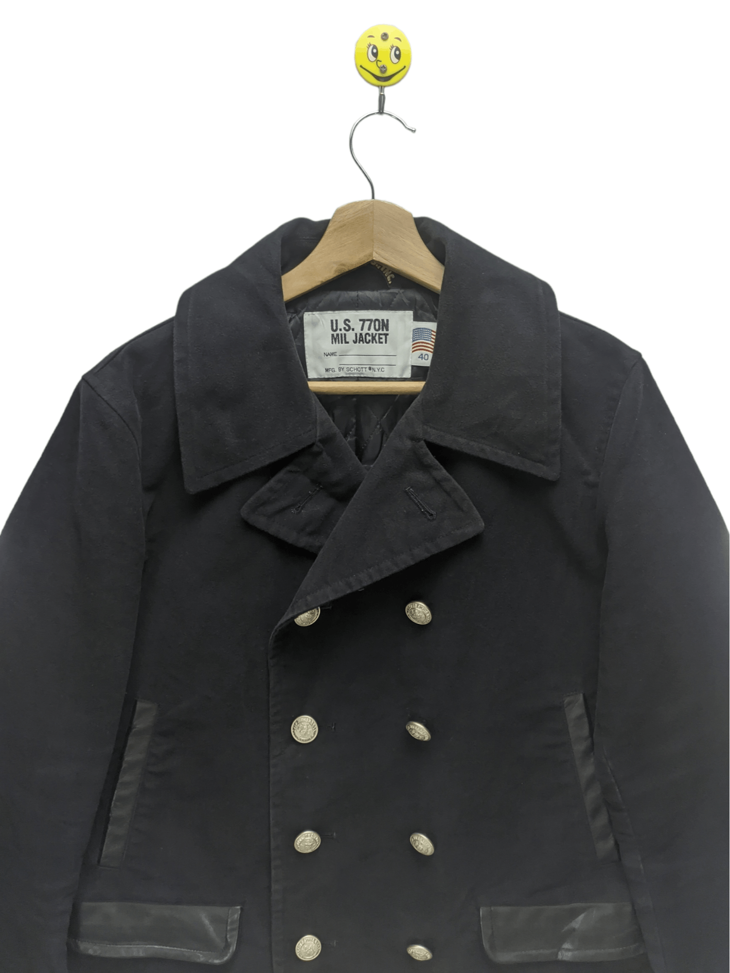 Schott Steals🔥Schott U.S. 770N Mil Jacket Peacoat Wool Size US M / EU 48-50 / 2 - 9 Thumbnail