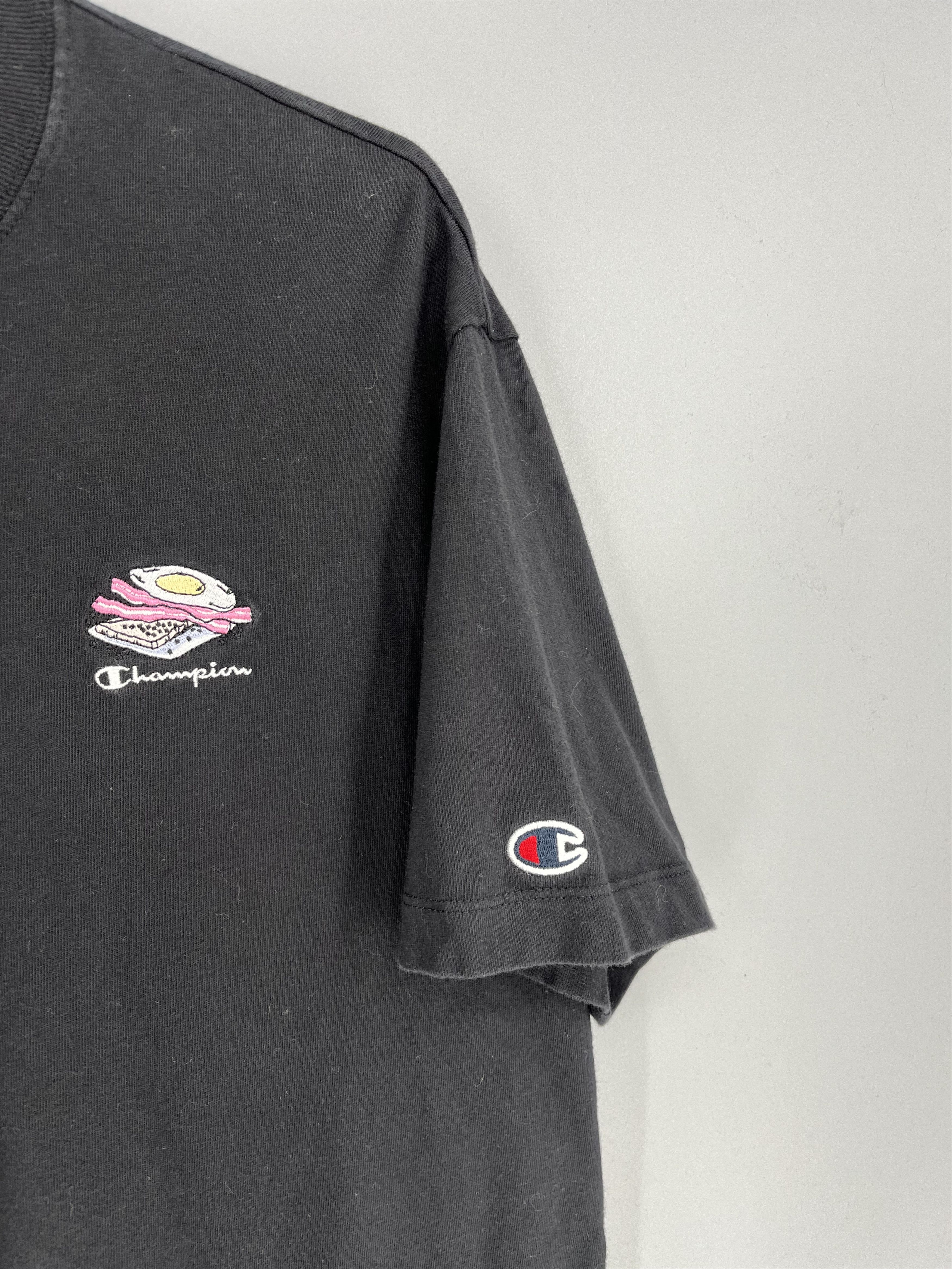 Champion × Vintage Vintage Y2K Champion Humor Logo Streetwear T- Shirt Size US XL / EU 56 / 4 - 7 Thumbnail