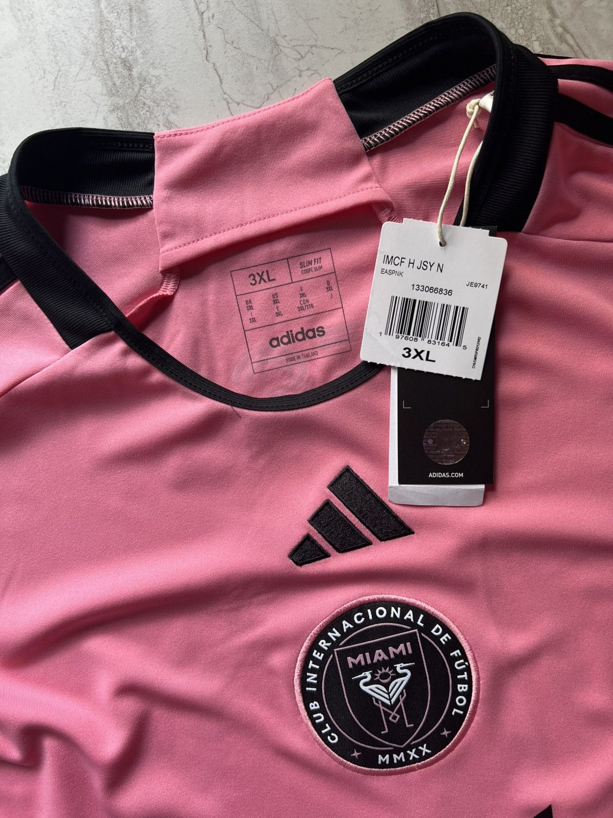 Adidas Adidas Inter Miami Pink Messi FC Soccer Futbol Jersey Kit Size US XXL / EU 58 / 5 - 3 Thumbnail