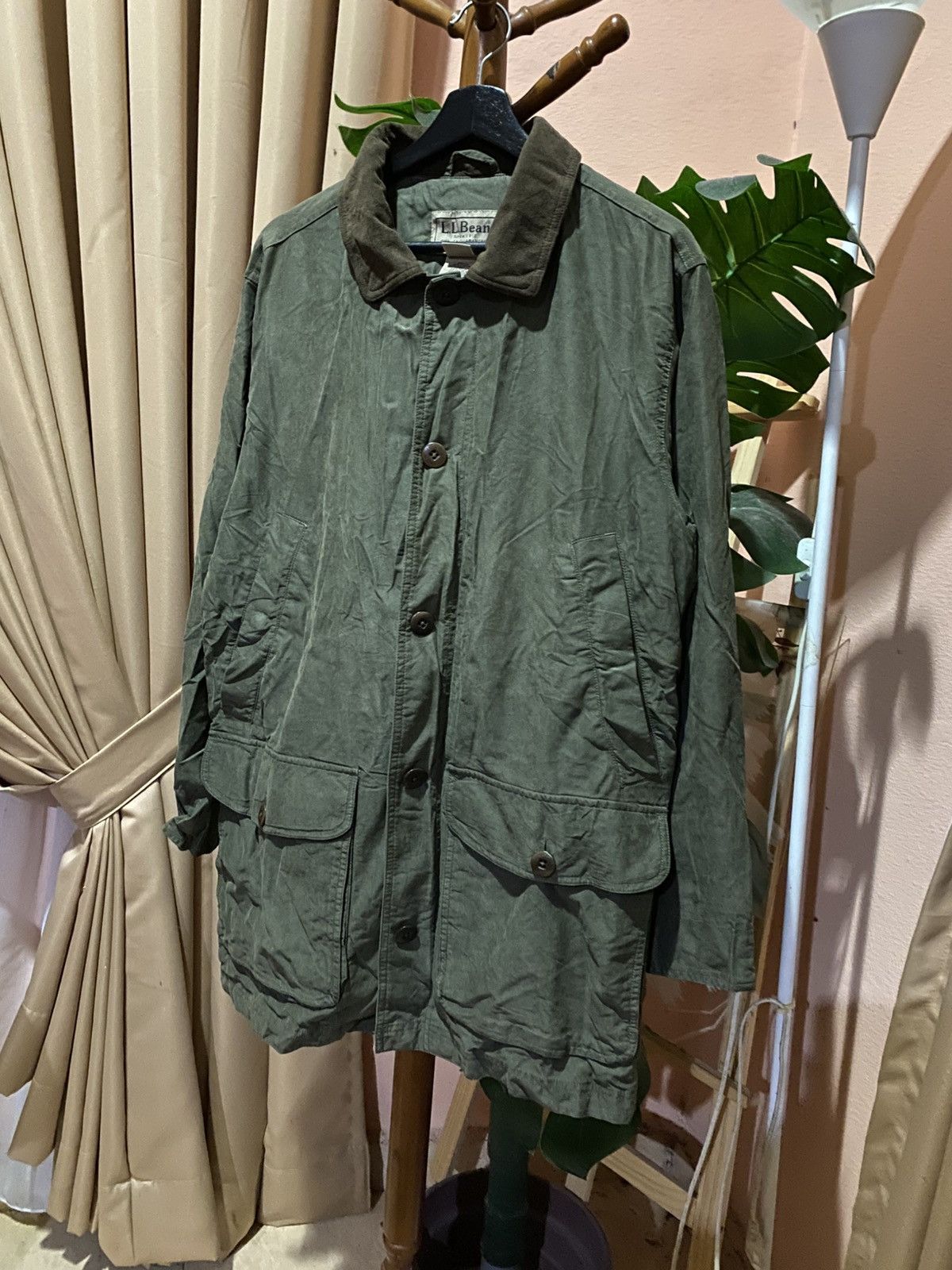 L.L. Bean Vintage L.L.Bean Men’s Field Coat – Olive Green Jacket Size US M / EU 48-50 / 2 - 8 Thumbnail