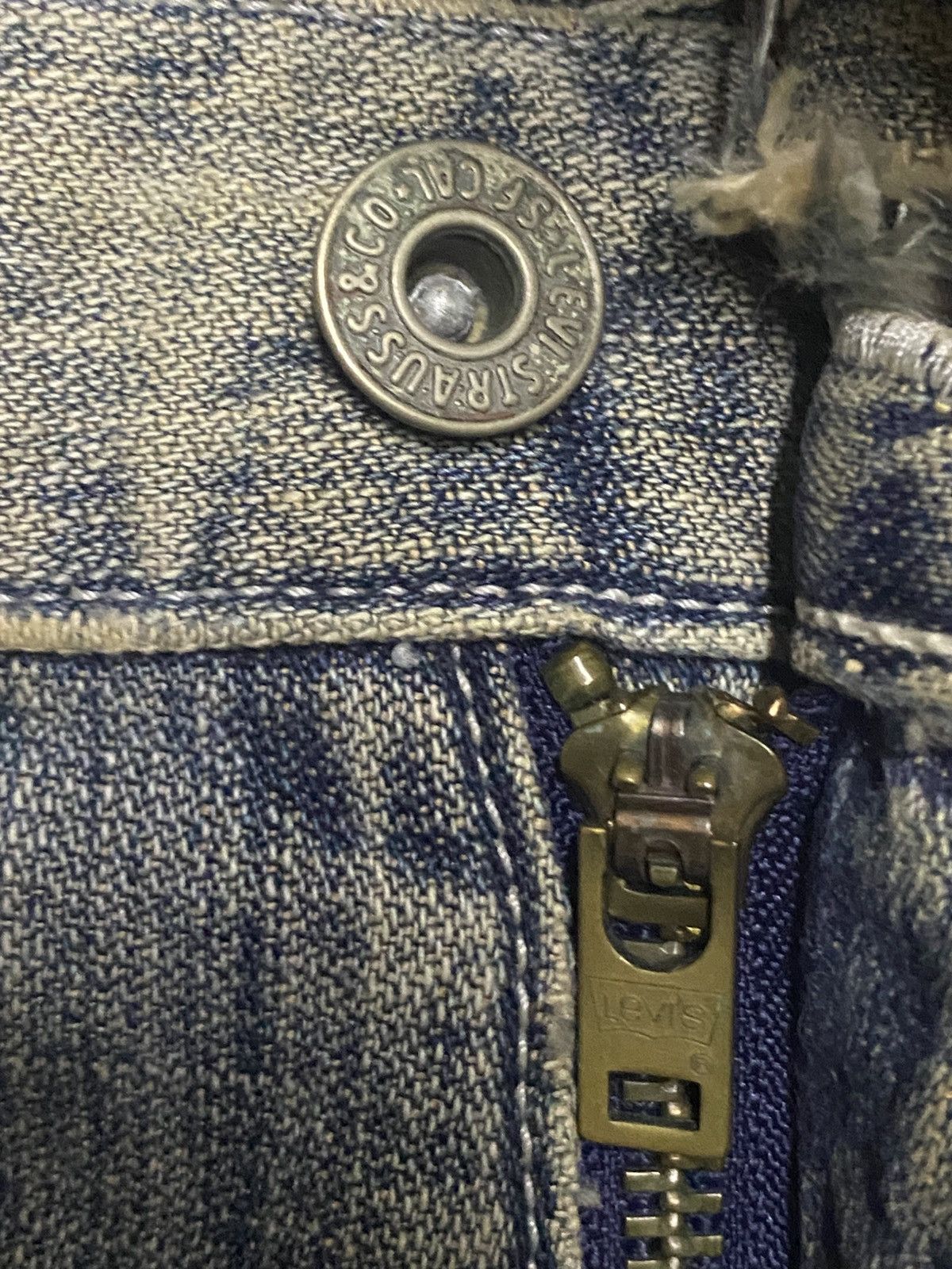 Levi's Vintage Levis 503 Top Button J41 Mud Wash Streetwear Jeans Size US 28 / EU 44 - 10 Thumbnail