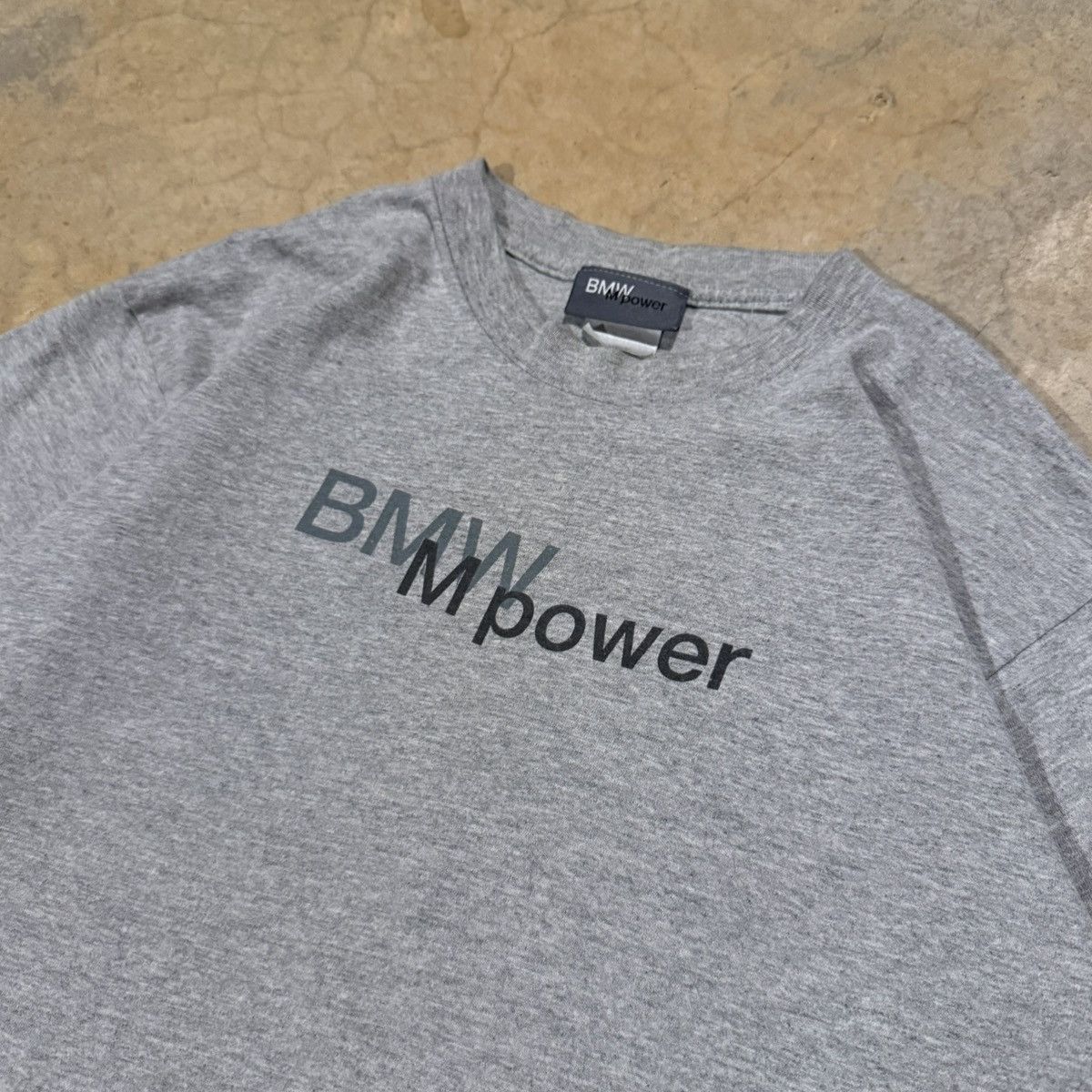 BMW Vintage 1990s BMW M Power Faded Tee ERD Grunge Racing Size US L / EU 52-54 / 3 - 3 Thumbnail