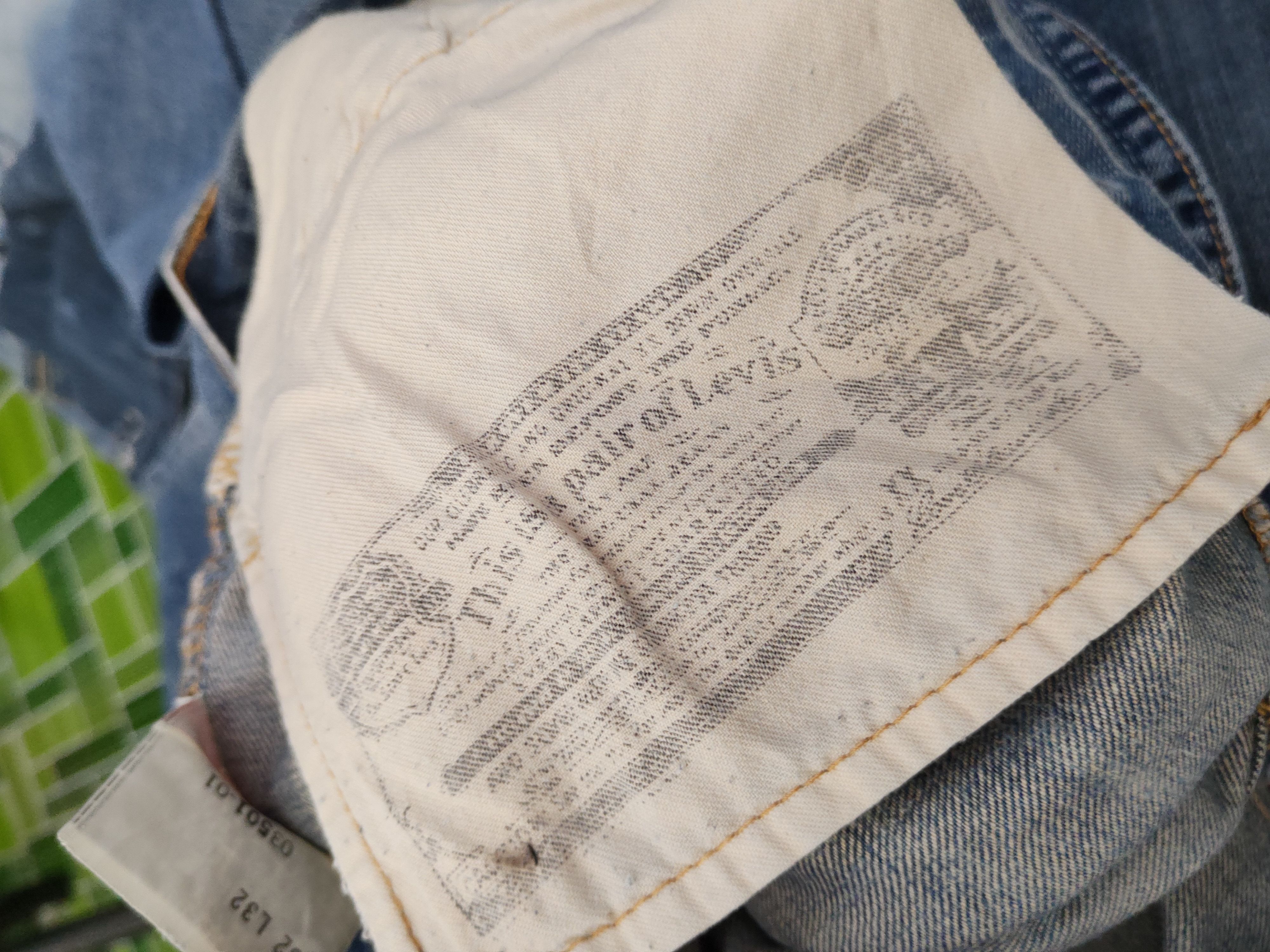 Levi's 501 Levis Blue Distressed Ripped denim Jeans #W1595 Size US 32 / EU 48 - 16 Thumbnail