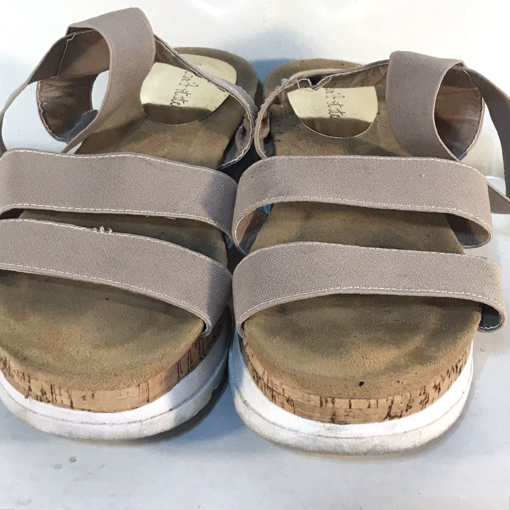 Vintage Altar'd State Stone Wedge Slide Sandals Women’s Size 8.5 - Casual, Comfort, Breathable, Modern Size US 8.5 / IT 38.5 - 4 Thumbnail