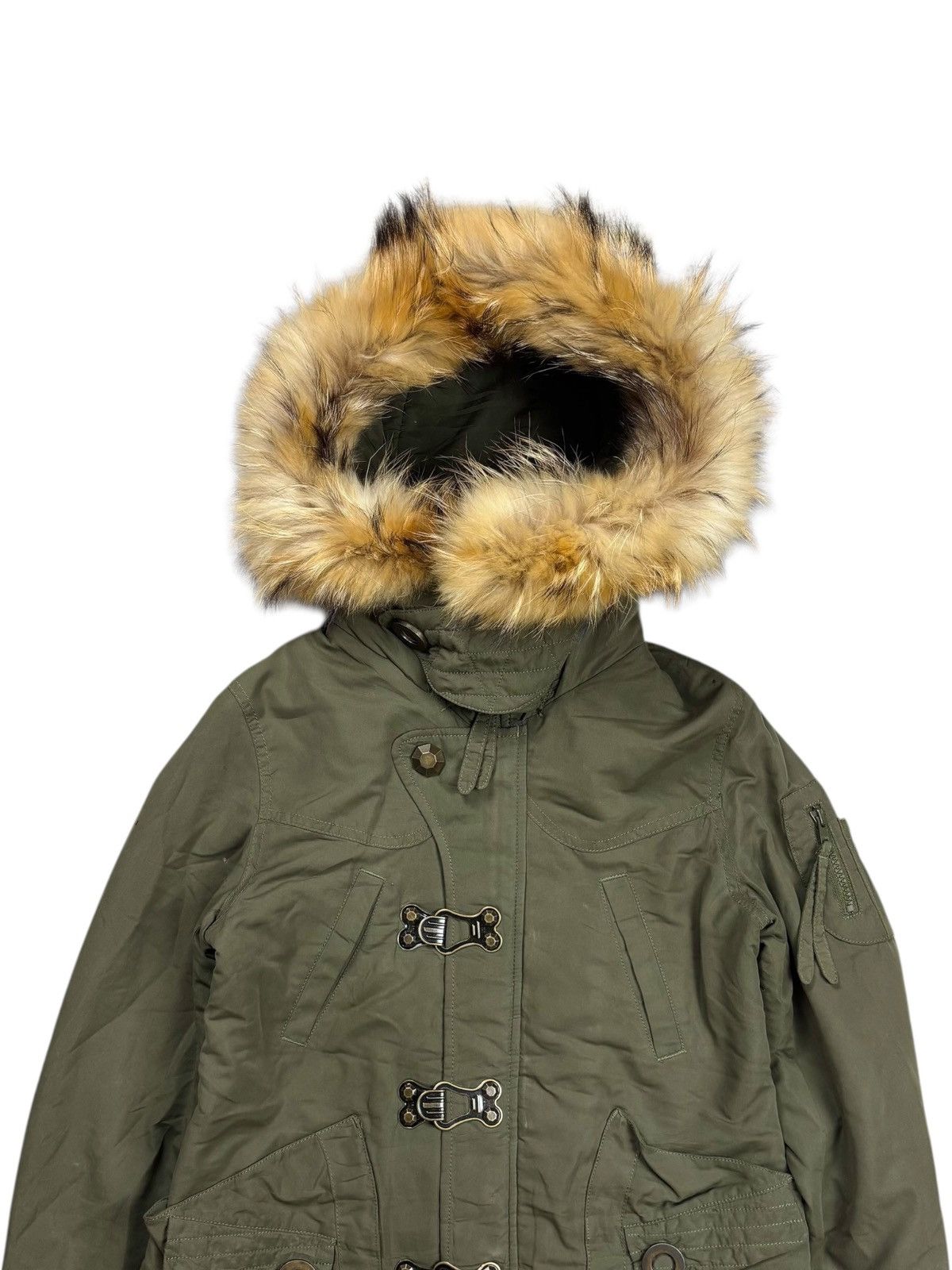 GOA 2000s SLY - Thumbhole Apocalypse Style Fur Hoodie Jacket Size US M / EU 48-50 / 2 - 5 Thumbnail