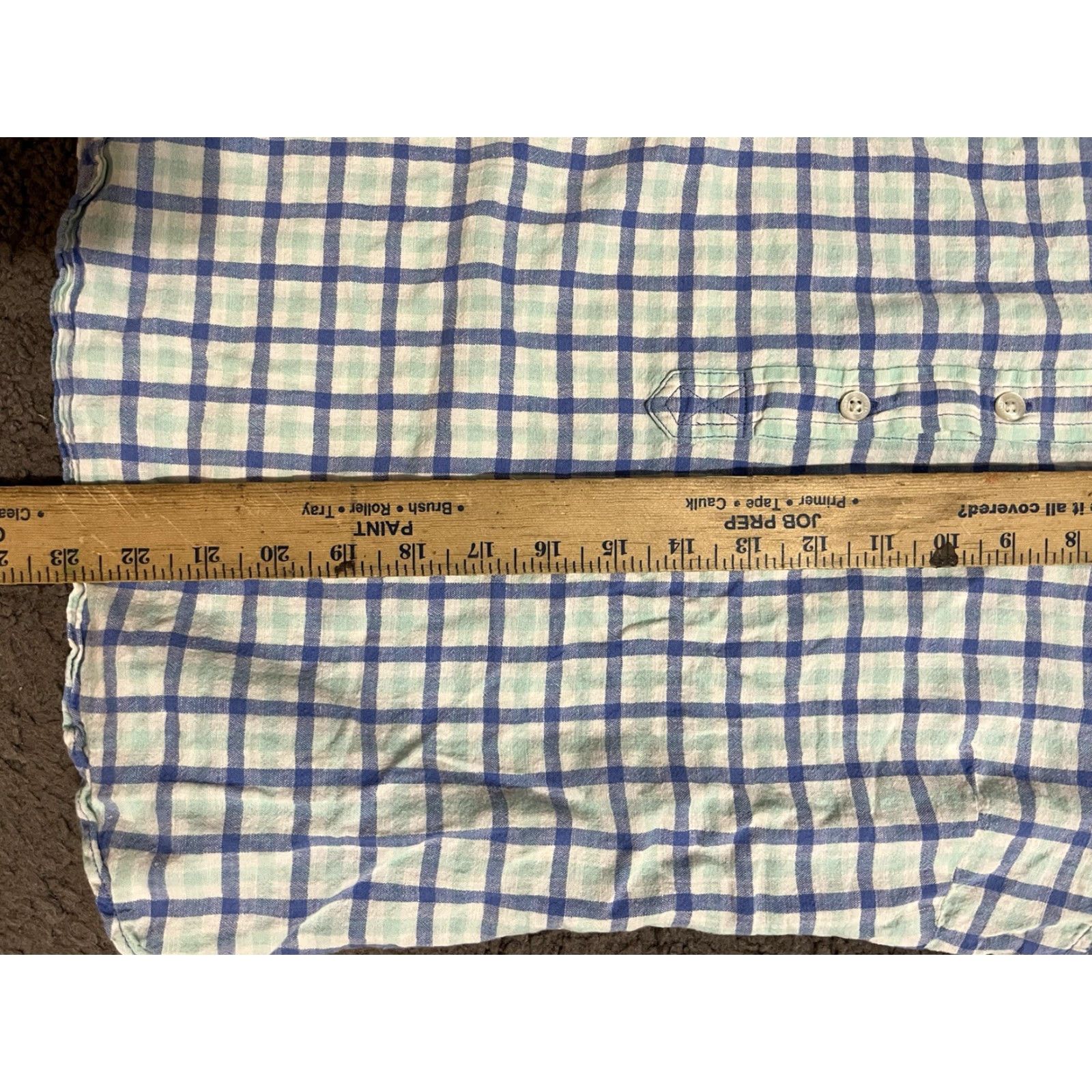 Vineyard Vines Vineyard Vines Women's Shirt Size 4 Multicolor Plaid Long Sleeve Cotton-Linen Blend Button-Up Size S / US 4 / IT 40 - 5 Thumbnail