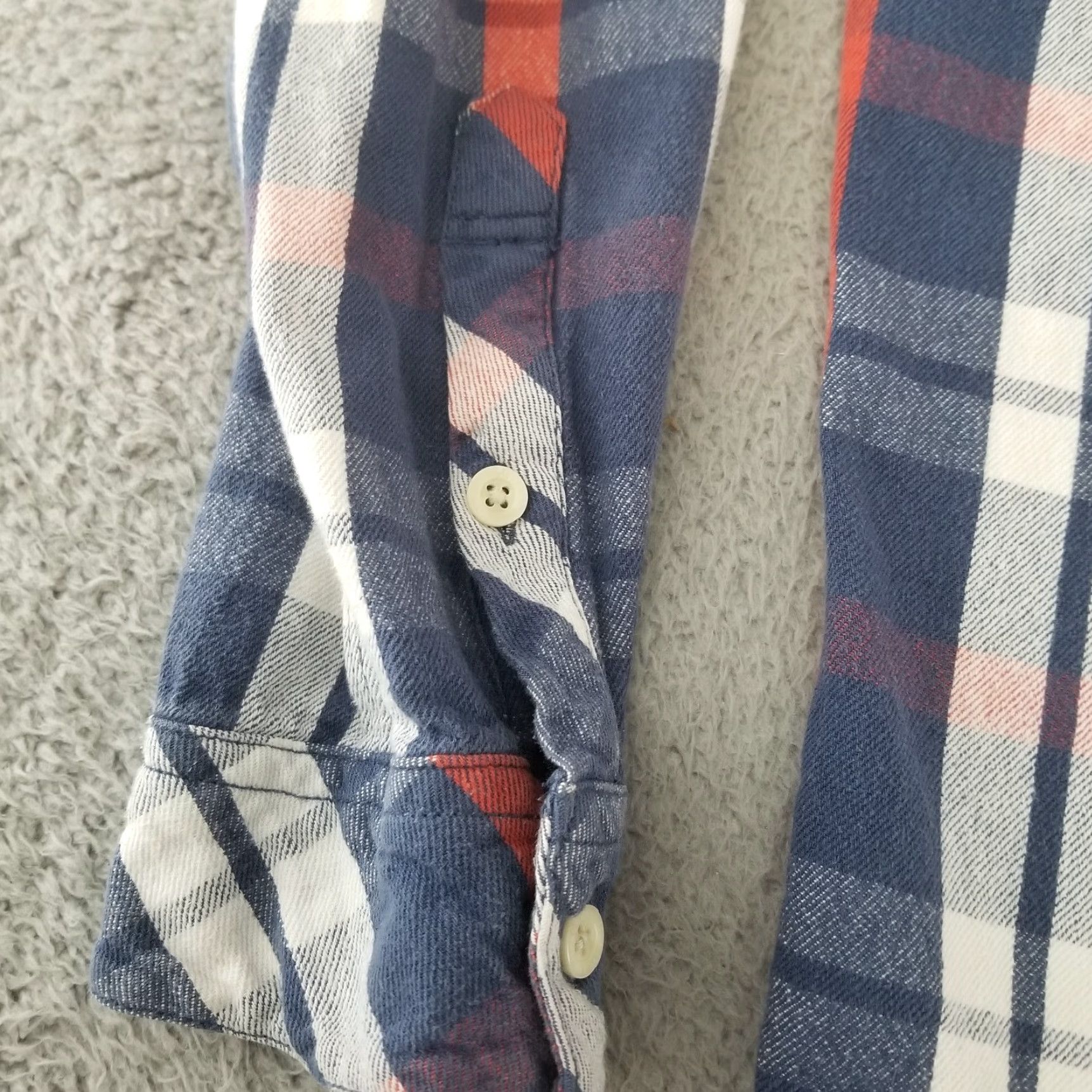 Quiksilver Quiksilver Shirt Mens Large Blue Plaid Knit Cotton Button Up Long Sleeve Regular Fit Button-Up Collared Long Sleeve Casual Size US L / EU 52-54 / 3 - 4 Thumbnail