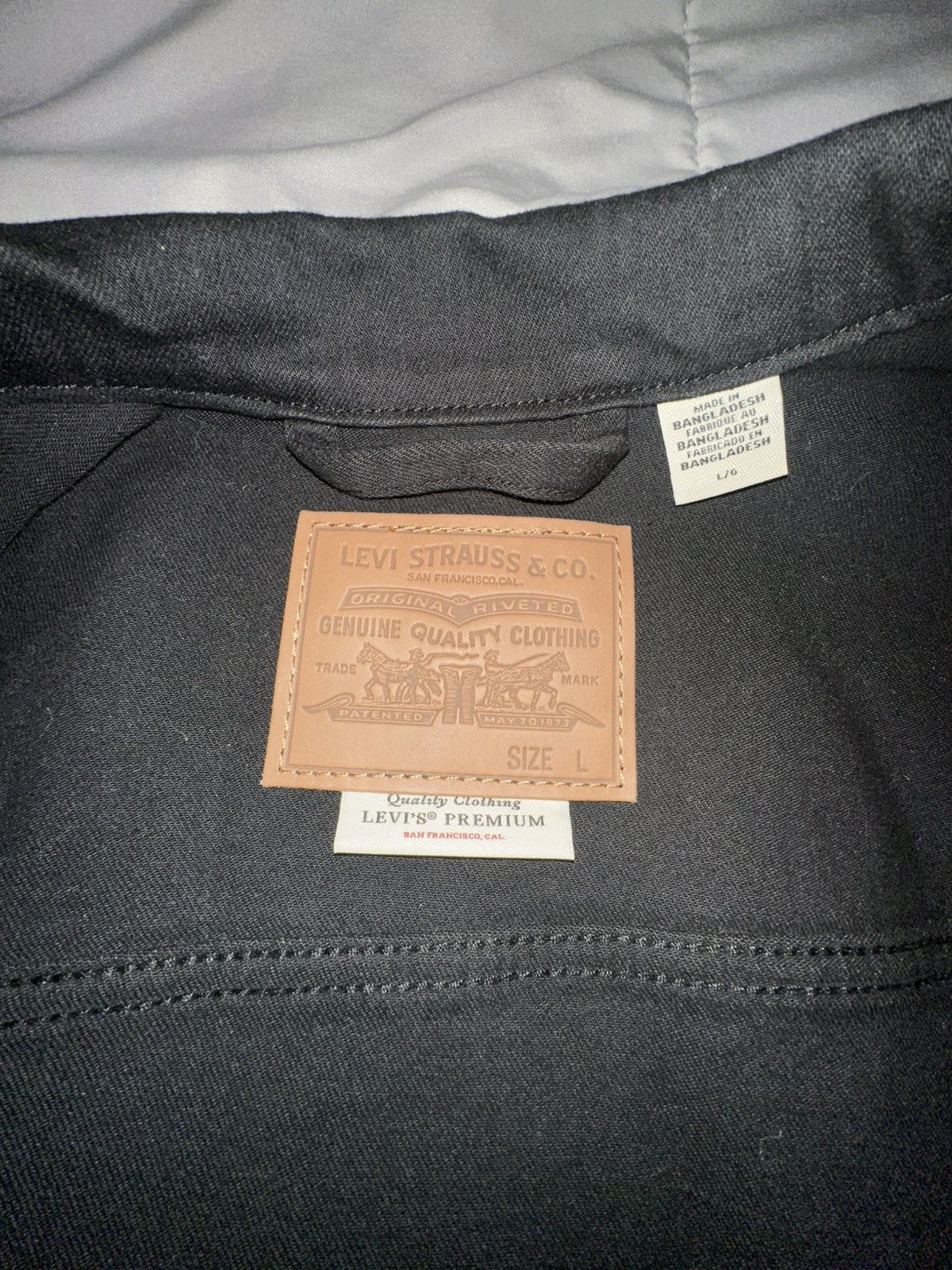 Levi's Men’s Levi’s Black Denim Jacket Size US XS / EU 42 / 0 - 3 Thumbnail