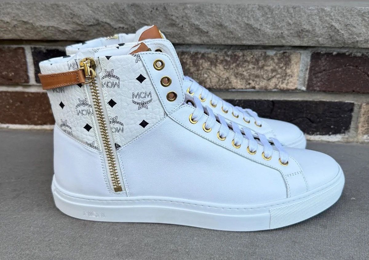 MCM MCM White Leather Hi (Size 44) DS Size US 10 / EU 43 - 7 Thumbnail