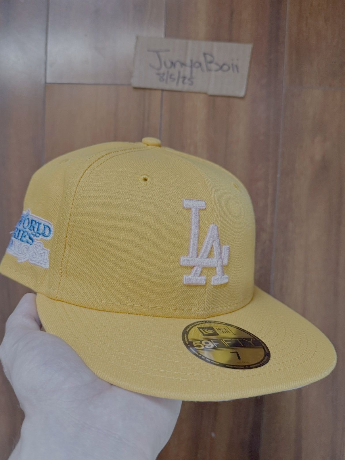 Hat Club Size 7 LA Dodgers 1998 World Series Pink Lemonade Fitted Size ONE SIZE - 1 Thumbnail
