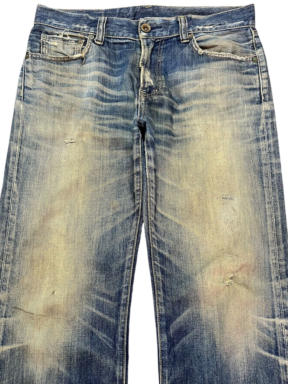 Uniqlo Vintage Uniqlo S002 Mudwash Distressed Denim Size US 34 / EU 50 - 2 Thumbnail
