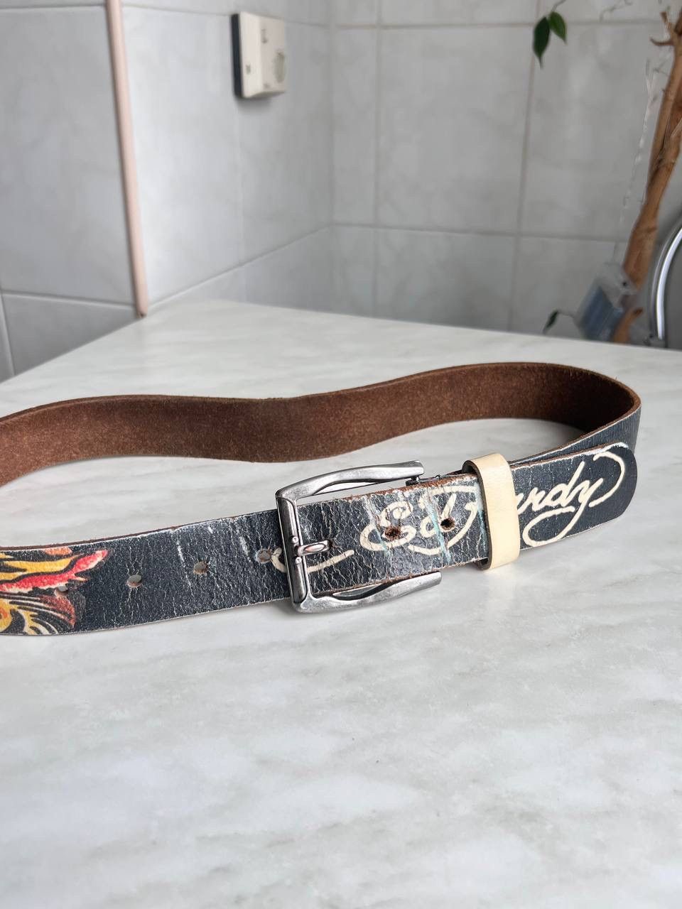 Ed Hardy Y2K vintage Ed hardy belts leather Streetwear Tigers y2k 00s Size ONE SIZE - 2 Thumbnail