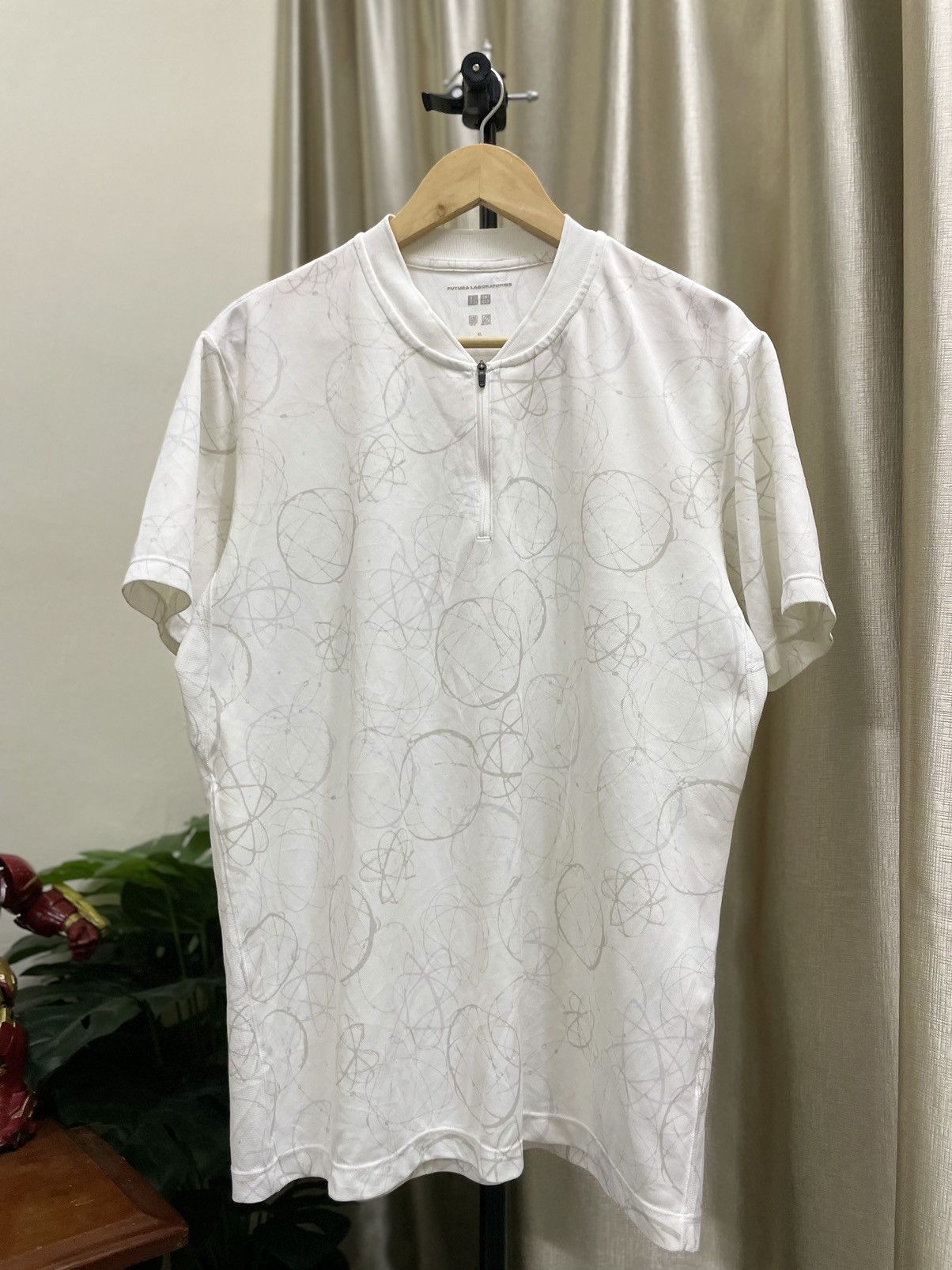 FUTURA LABORATORIES HALF ZIPPER TEE