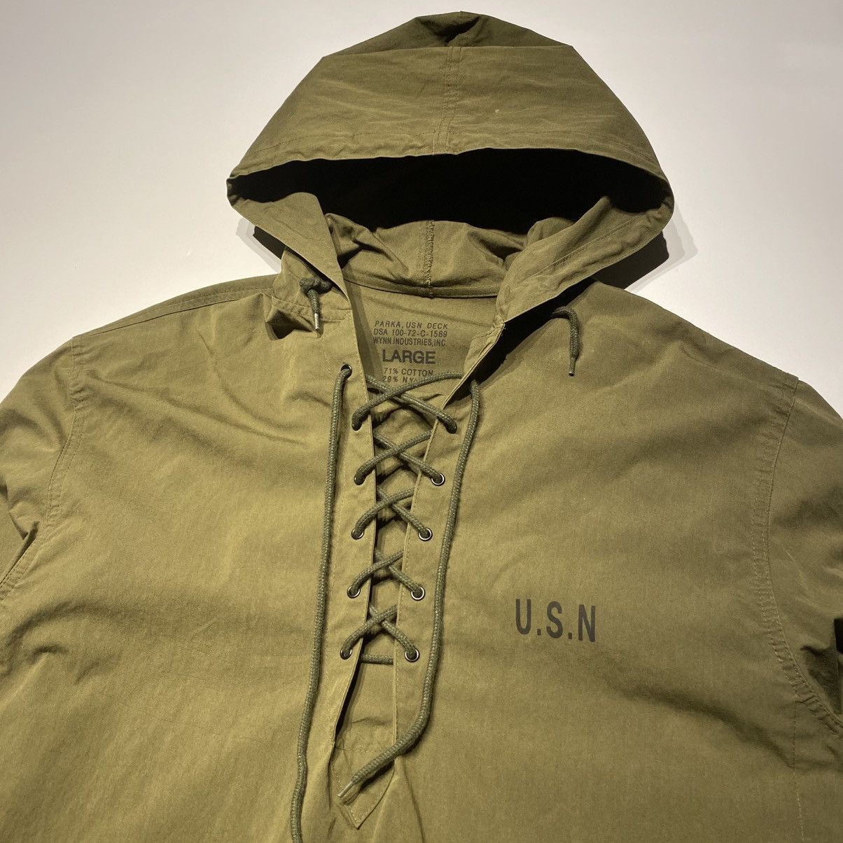 Other VINTAGE 1972 USN Military Deck Parka Anorak Jacket Size US L / EU 52-54 / 3 - 2 Thumbnail