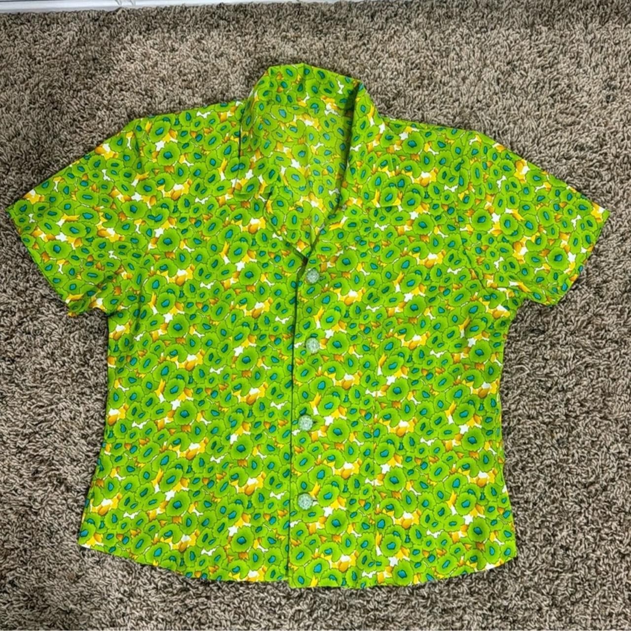 Vintage Vintage Floral Button Down Size S / US 4 / IT 40 - 1 Thumbnail