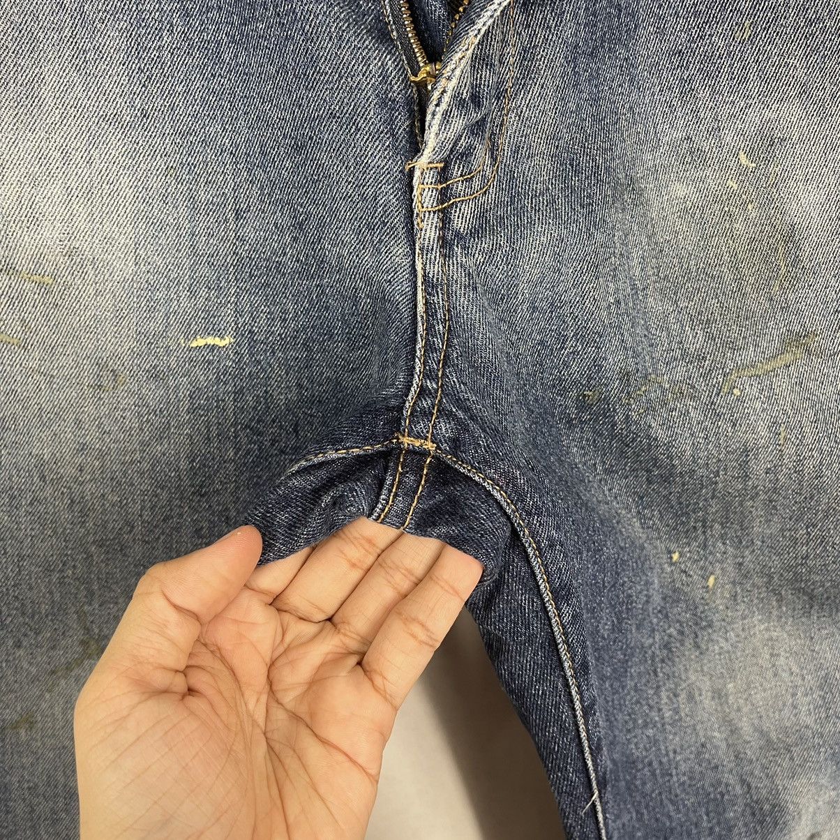 GOSTAR DE FUGA Blue Denim Jeans Machope Distressed Jeans Size US 30 / EU 46 - 13 Thumbnail