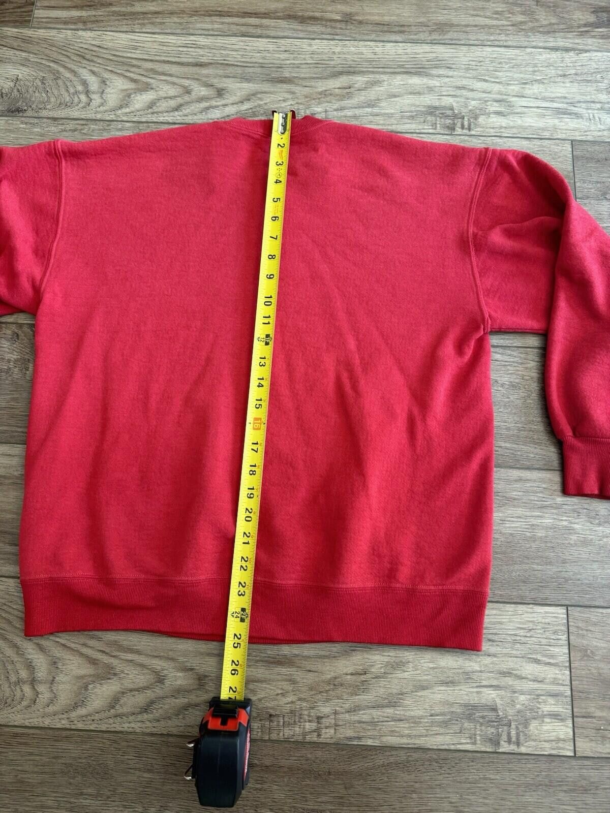 Jerzees Vintage 80s 90s Jerzees Super Sweats Red Crewneck Sweater Size US L / EU 52-54 / 3 - 7 Thumbnail