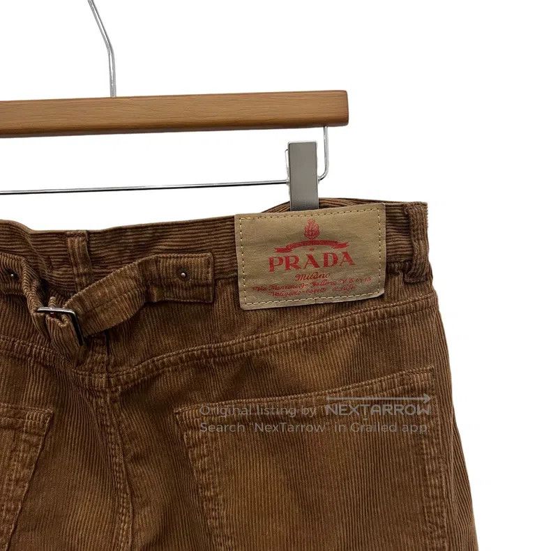 Prada Prada SizeL Triangle-label corduroy trousers Size US 35 - 4 Thumbnail