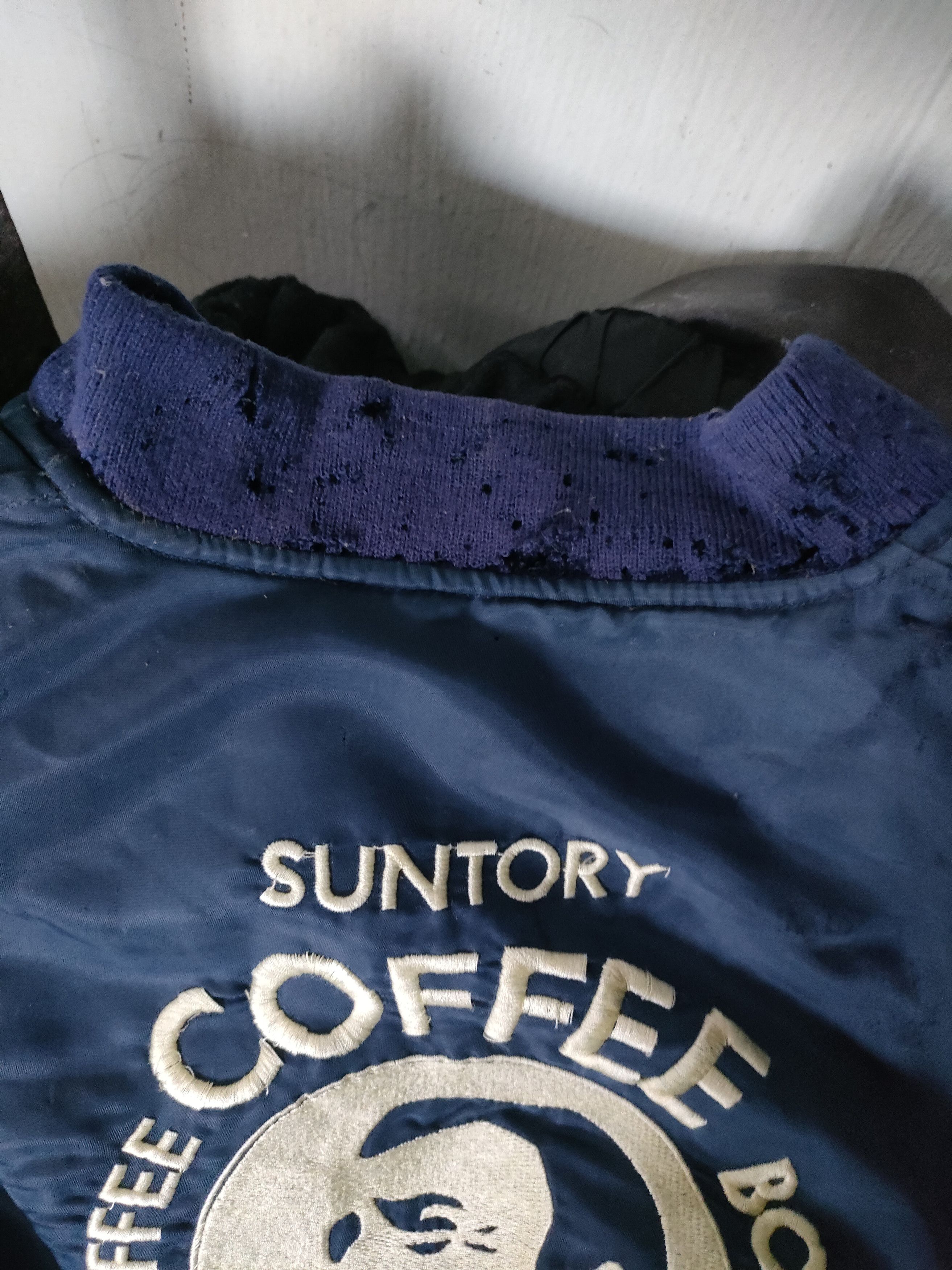 Vintage Suntory Coffee Boss Bomber Jacket Size US L / EU 52-54 / 3 - 12 Thumbnail