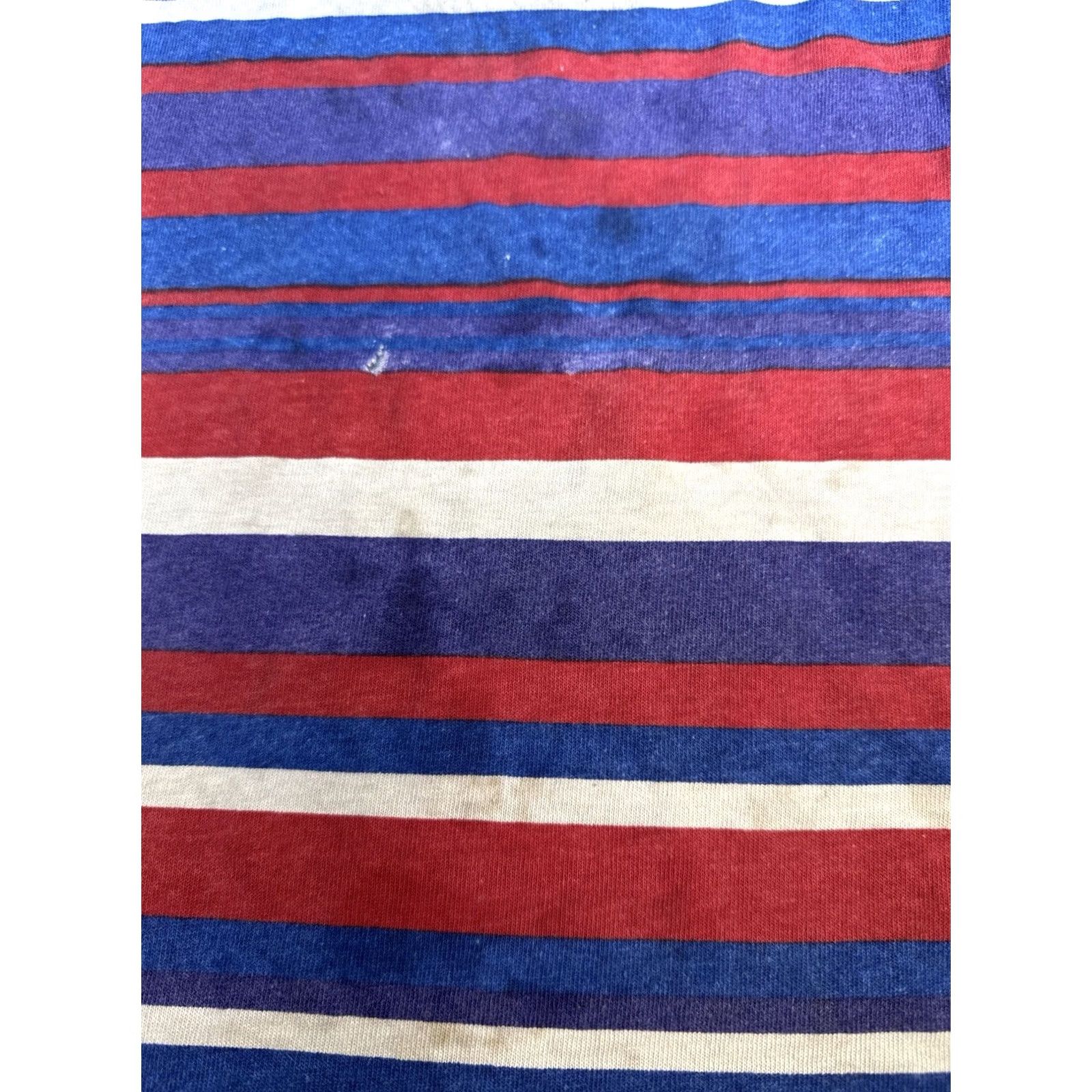 Vintage VINTAGE Unionbay Striped Shirt USA Made Embroidered Logo Tee XL Men’s Red Blue Size US XL / EU 56 / 4 - 5 Thumbnail