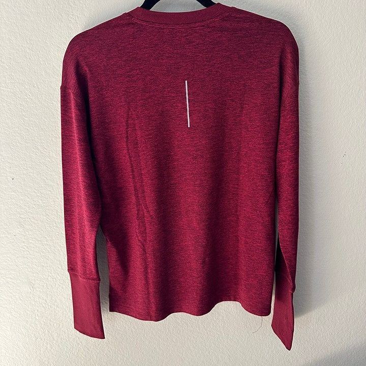 Nike Nike Dri-Fit Long Sleeves Workout Clothes Red Gym Shirt Size S / US 4 / IT 40 - 2 Thumbnail