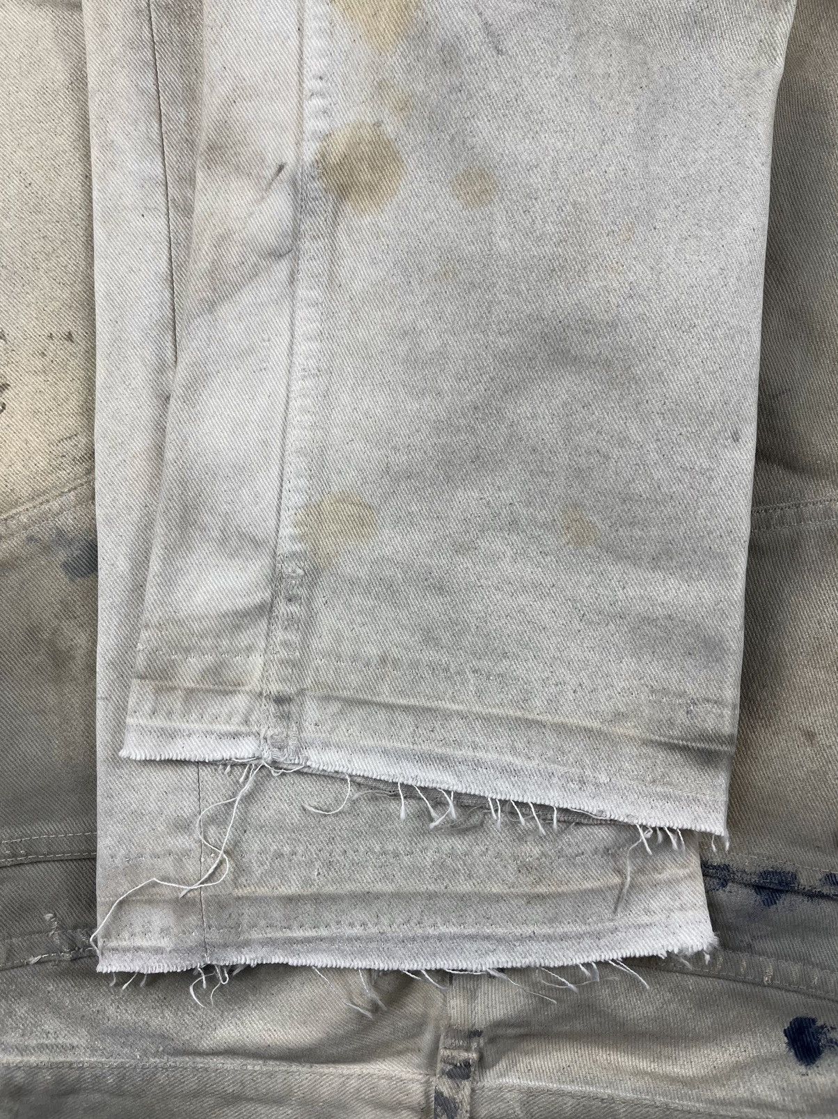 Helmut Lang SS03 Helmut Lang Dirty White Stained Bootcut Painter Denim Size US 30 / EU 46 - 9 Thumbnail