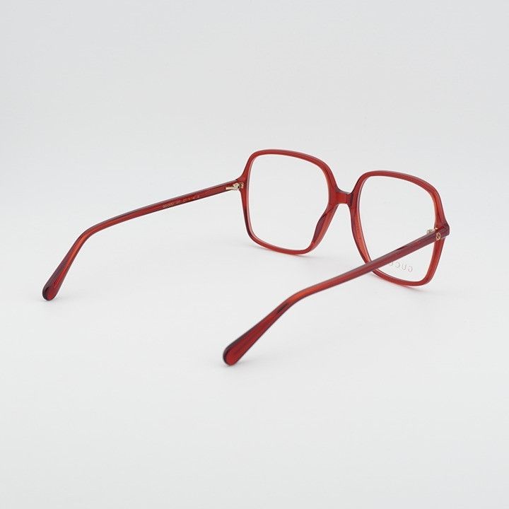 Gucci Gucci GG1003O 011 Eyeglasses Shiny Transparent Red 53mm Size ONE SIZE - 9 Thumbnail