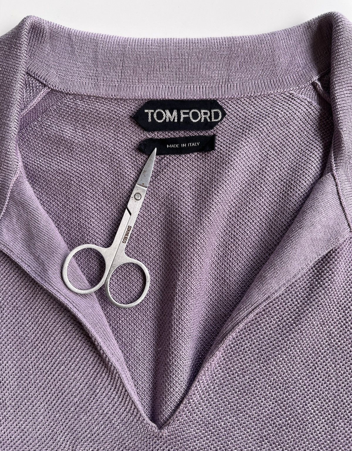 Tom Ford Tom Ford Pique Knitwear Shirt (size 48) Size US XS / EU 42 / 0 - 5 Thumbnail