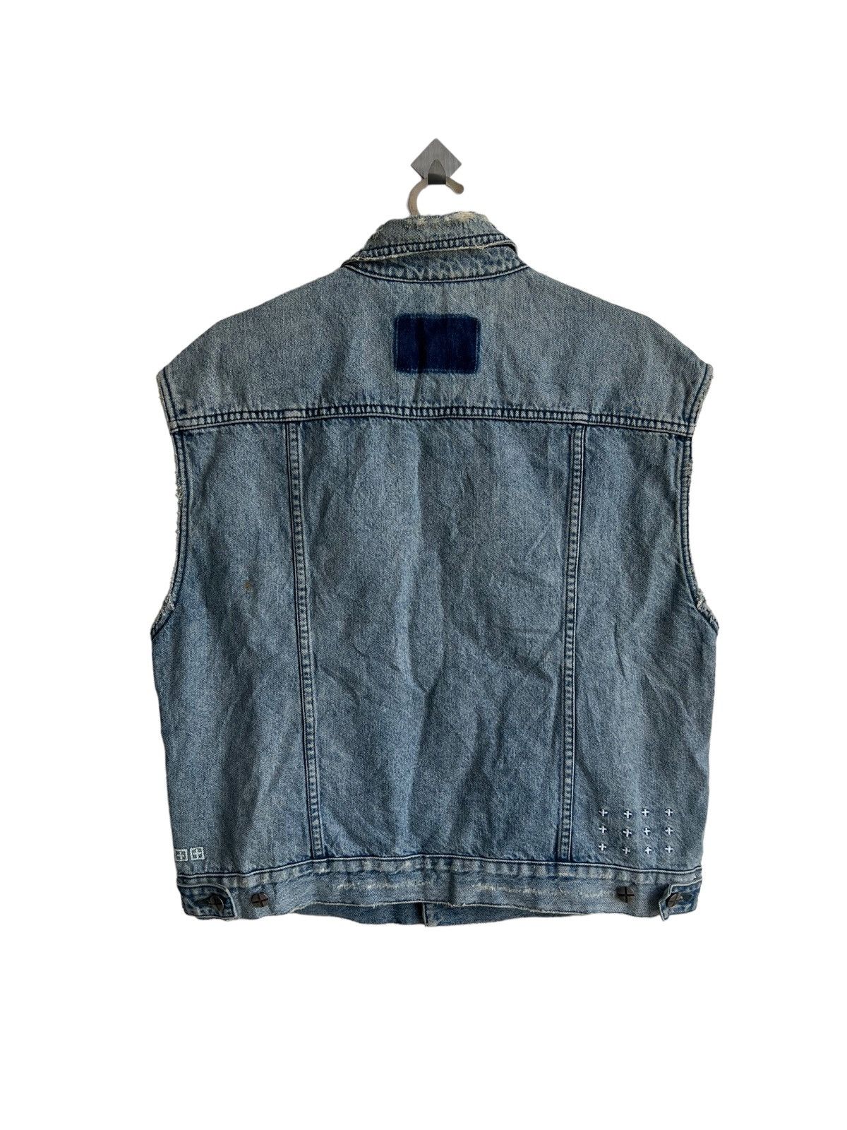 Vtg Ksubi 🇦🇺 Rockstar Denim Sleeveless Type-3 Trucker Jacket Denim Jackets