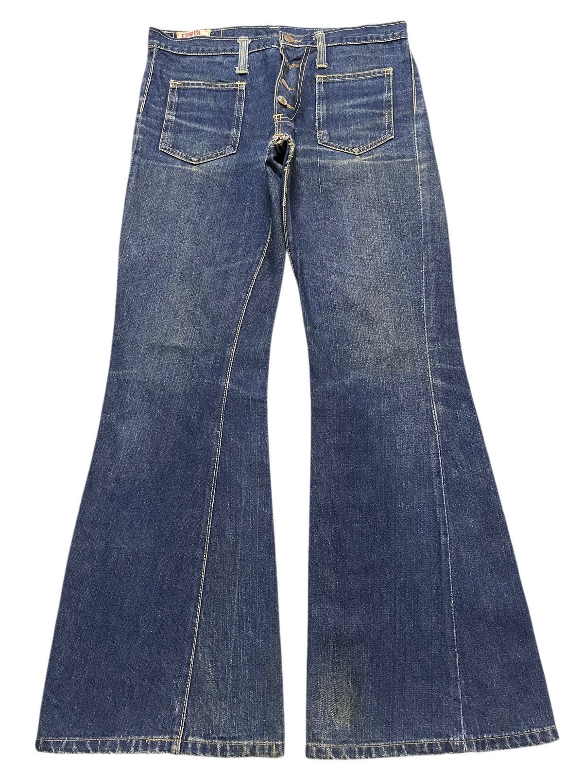 Edwin Vintage 70s Edwin 359 Bush Pants Spiral Bootcut Bell Bottom Size US 31 - 1 Thumbnail