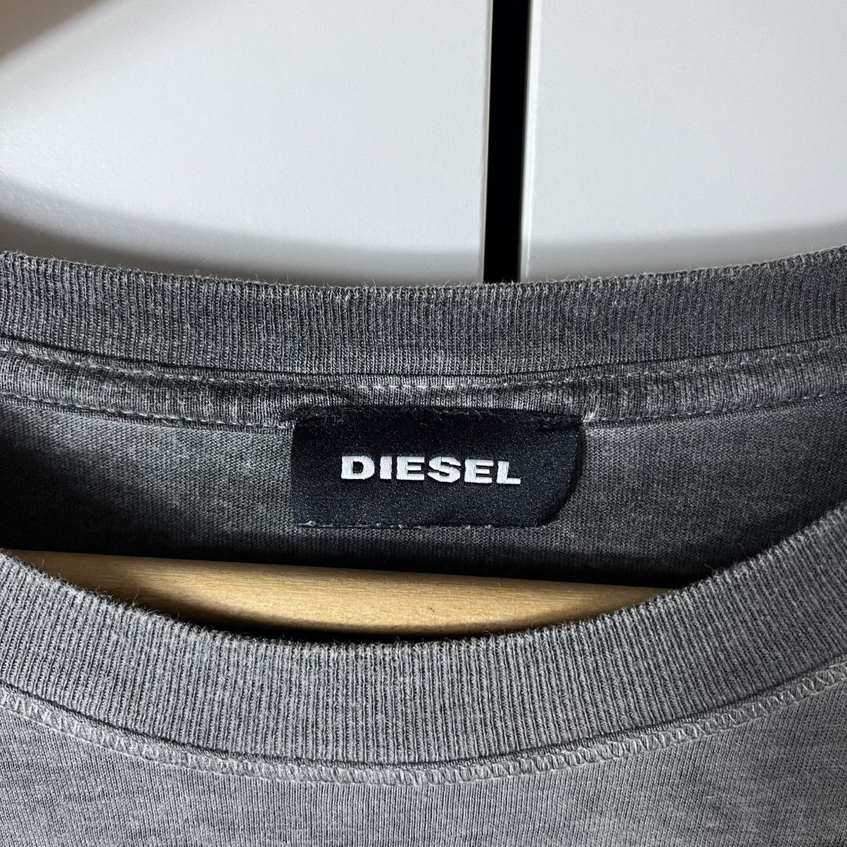 Diesel Diesel Brave Big Central Logo Tee Avant-Garde Y2K Streetwear Size US XXL / EU 58 / 5 - 4 Thumbnail