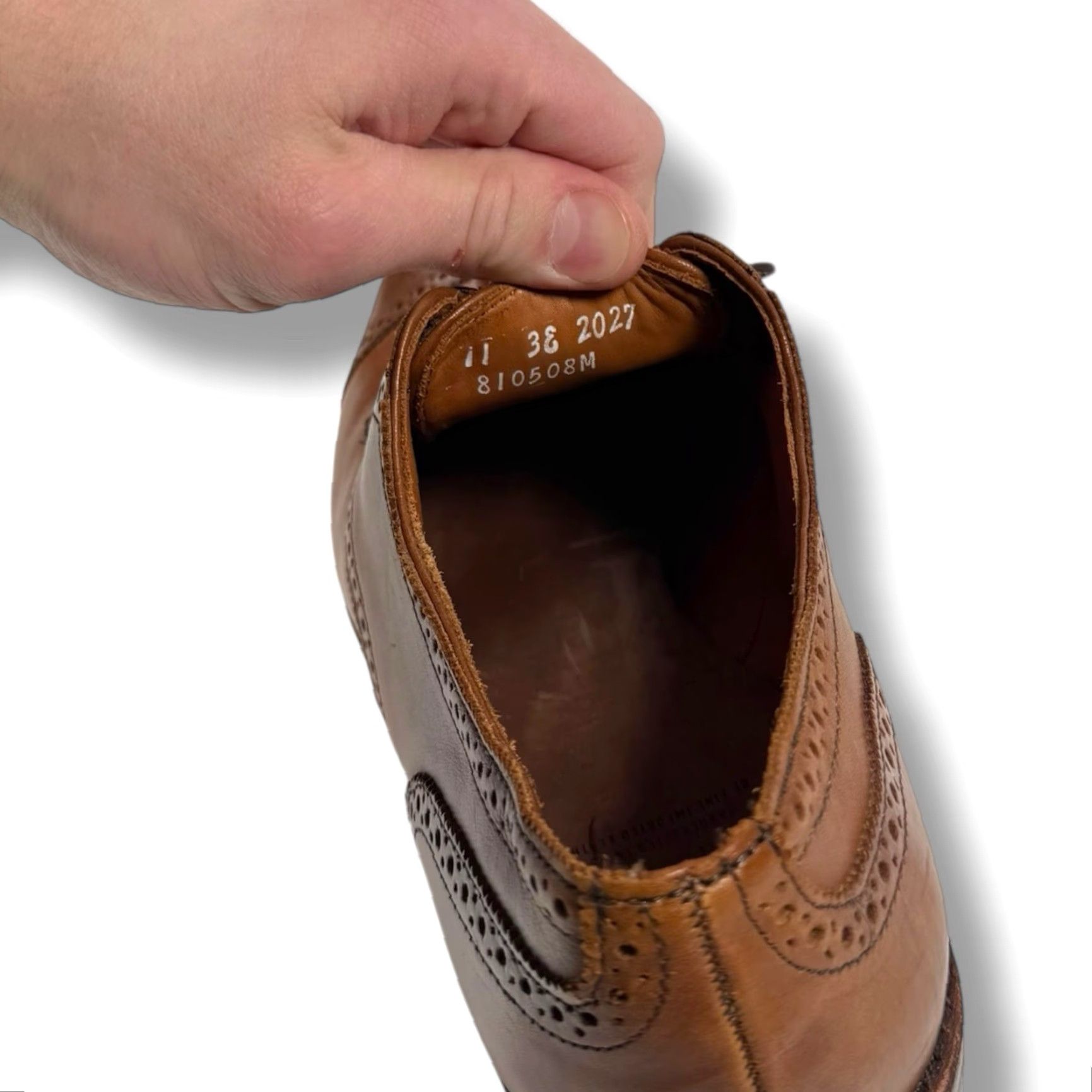 Allen Edmonds Sanford Leather Oxford Cap Toe Shoes Mens 11  display picture 1