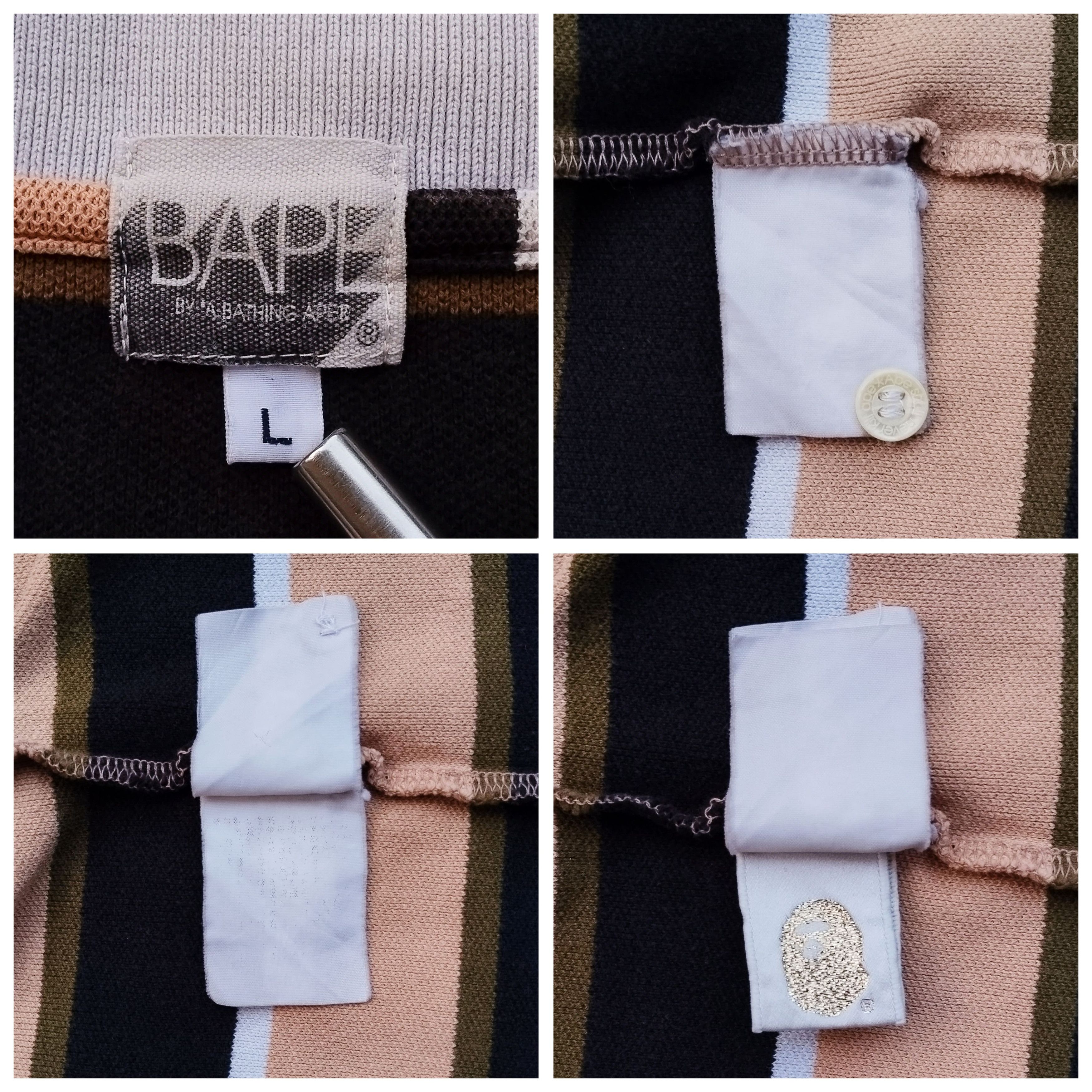 2007 Bape Stripe Polo