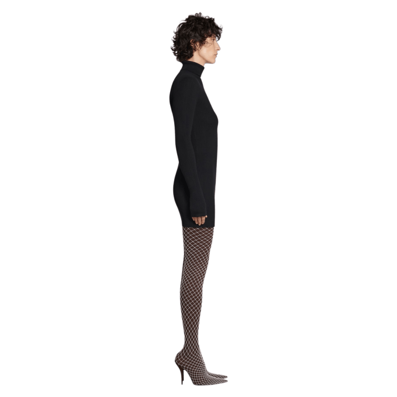 Balenciaga o1mt1gz0924 Seamless Fitted Sweater in Black Size S / US 4 / IT 40 - 3 Thumbnail