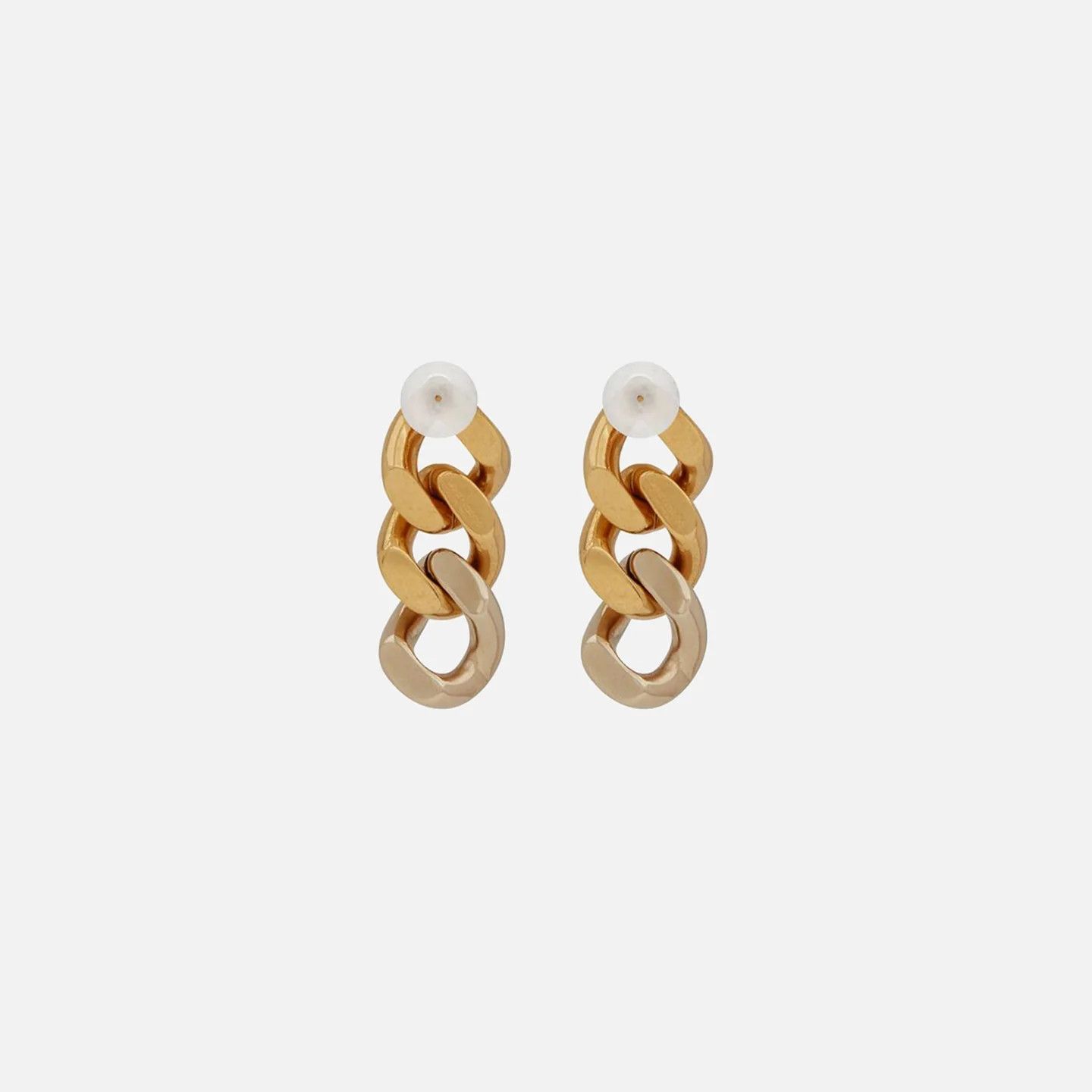 Saint Laurent Paris o1s1wg110325 Size: OS /679737Three Curb Chain Links Earrings Size ONE SIZE - 1 Thumbnail