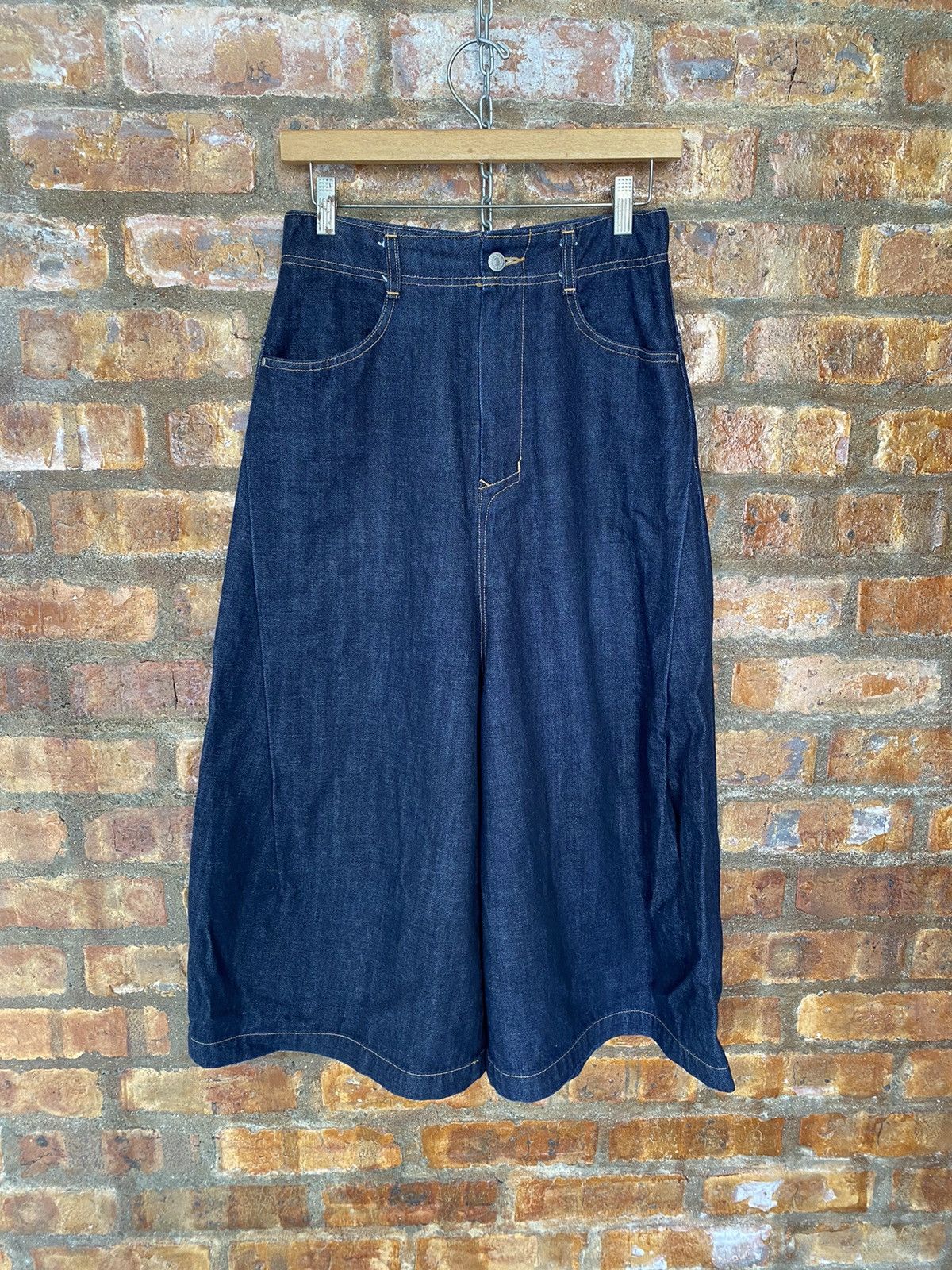 Vtg Zucca by Issey Miyake Baggy Wide Leg half selvedge pants