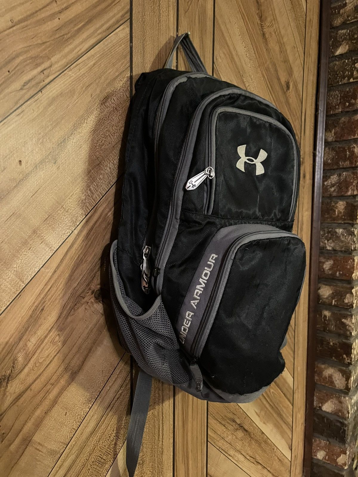 Under Armour Under Armour Hustle Storm Black Backpack Hiking Travel Bag Size ONE SIZE - 7 Thumbnail