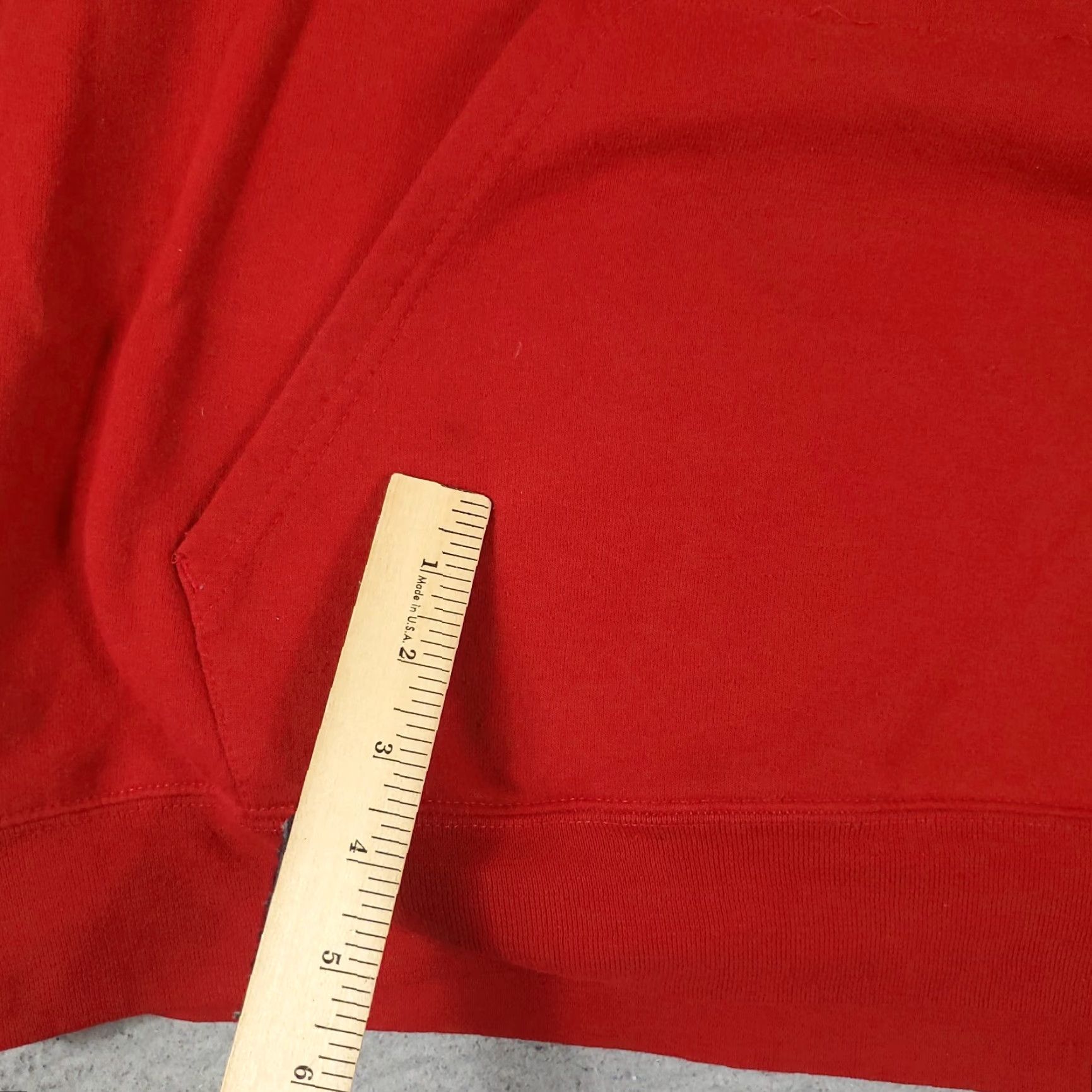 Adidas Adidas Hoodie Mens Medium Red Pullover Knit Sweatshirt with Logo, Mock Neck, Drawstring, Pockets, All Seasons, Sports, Casual, Regular Fit Size US M / EU 48-50 / 2 - 6 Thumbnail