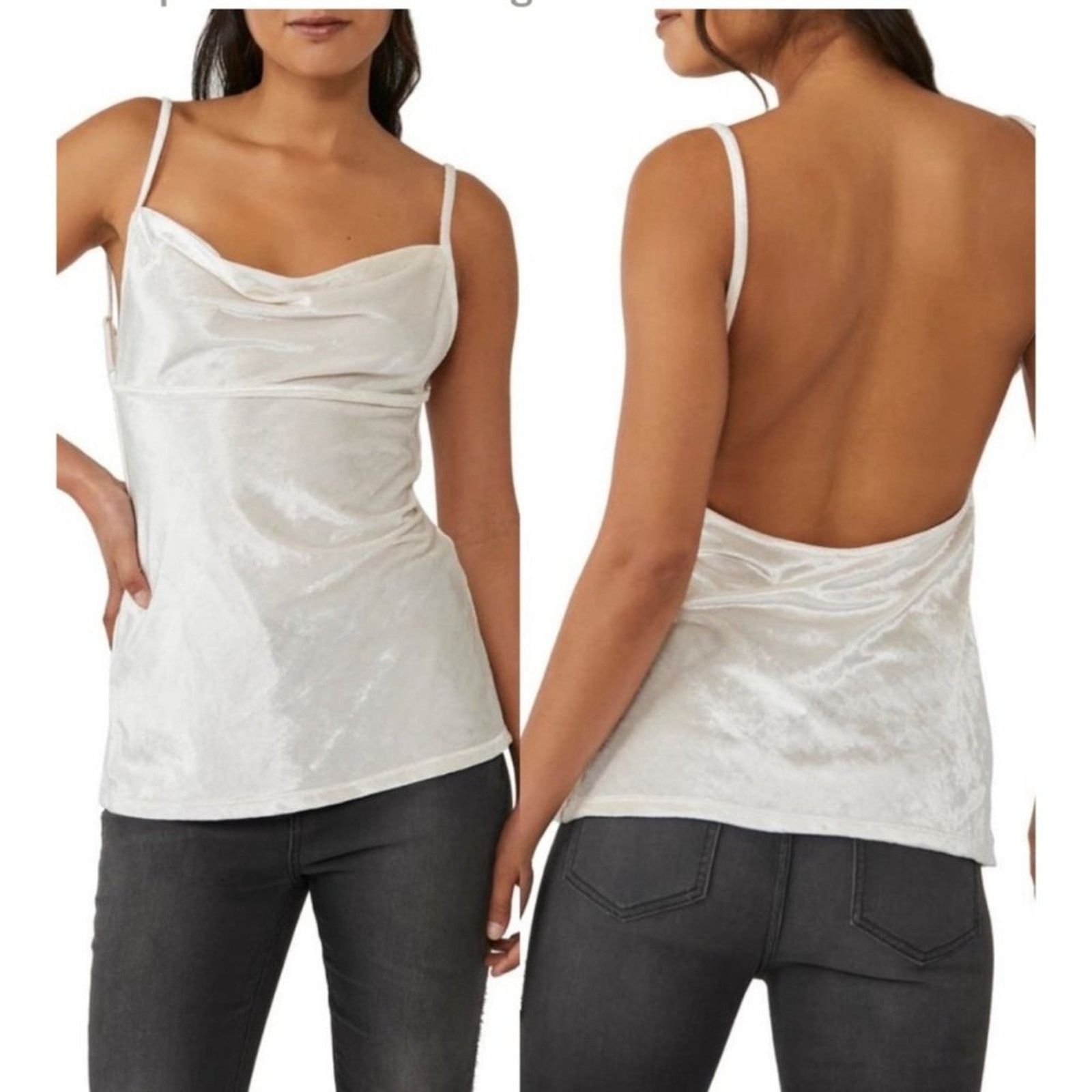 Free People Free People Intimates | All Night Velvet Camisole Small NWT Size S / US 4 / IT 40 - 1 Thumbnail
