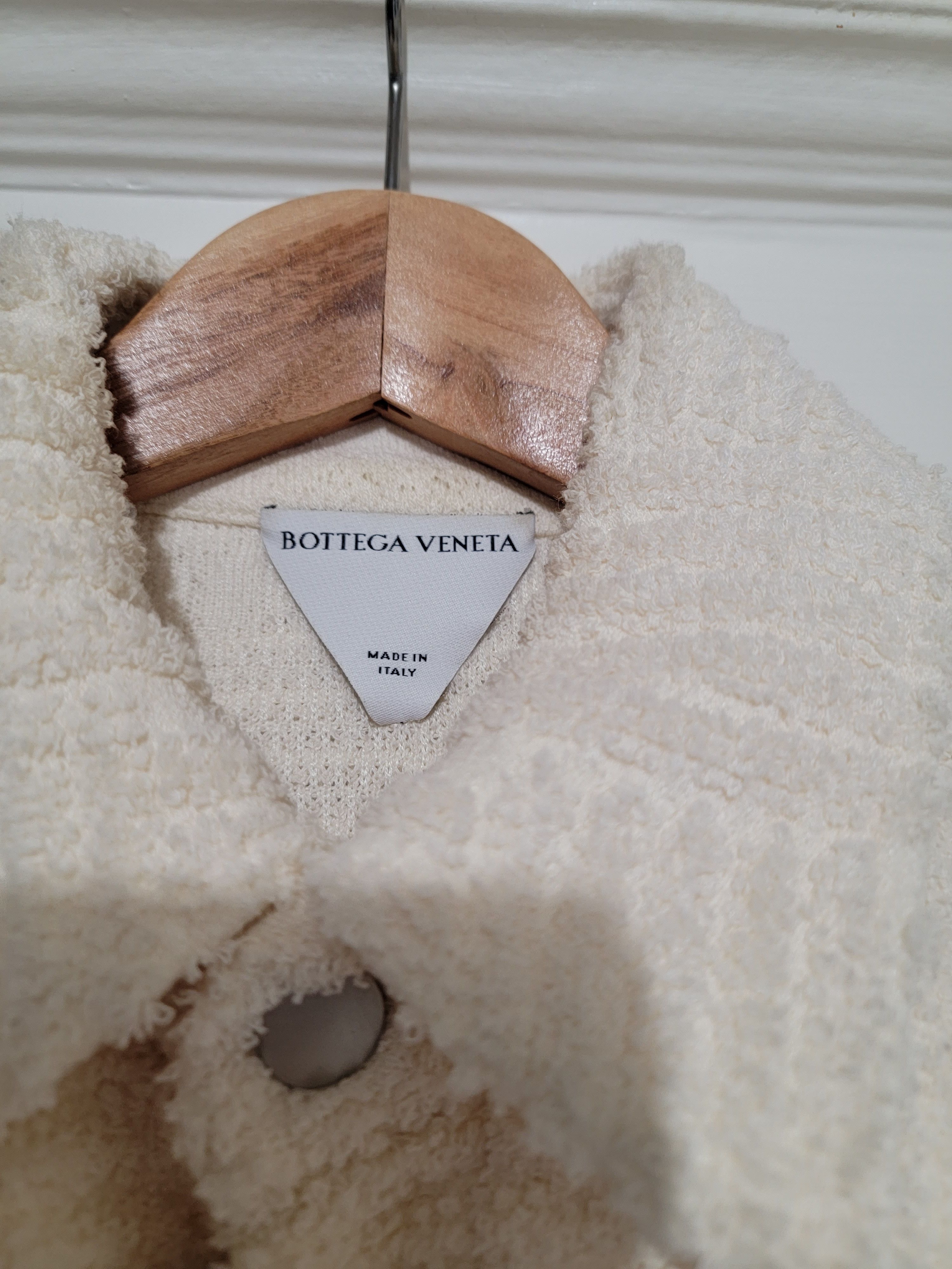 Bottega Veneta Bottega Veneta CREAM Towel Toweling Overshirt Size US L / EU 52-54 / 3 - 4 Thumbnail