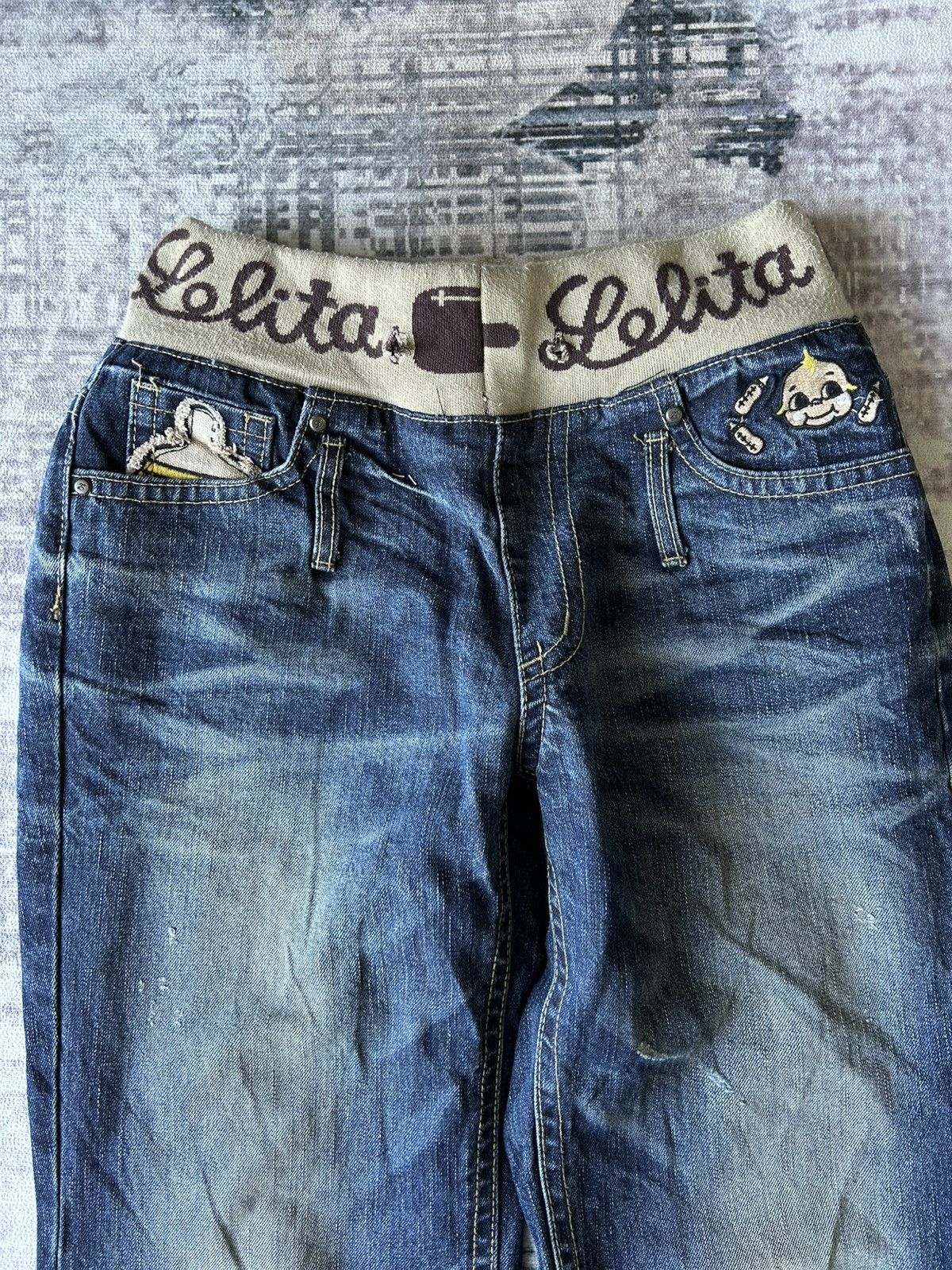 If Six Was Nine Lolita Cute Baby Jeans Size US 27 - 12 Thumbnail