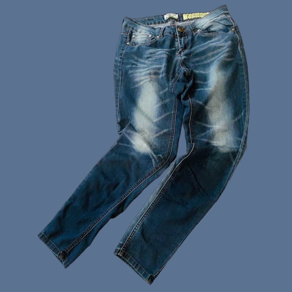 Vintage Indigo Rein Jeans Skinny Lightweight Stretch Junior Women's Size 7 30" Inseam Blue Size 28" / US 6 / IT 42 - 1 Thumbnail