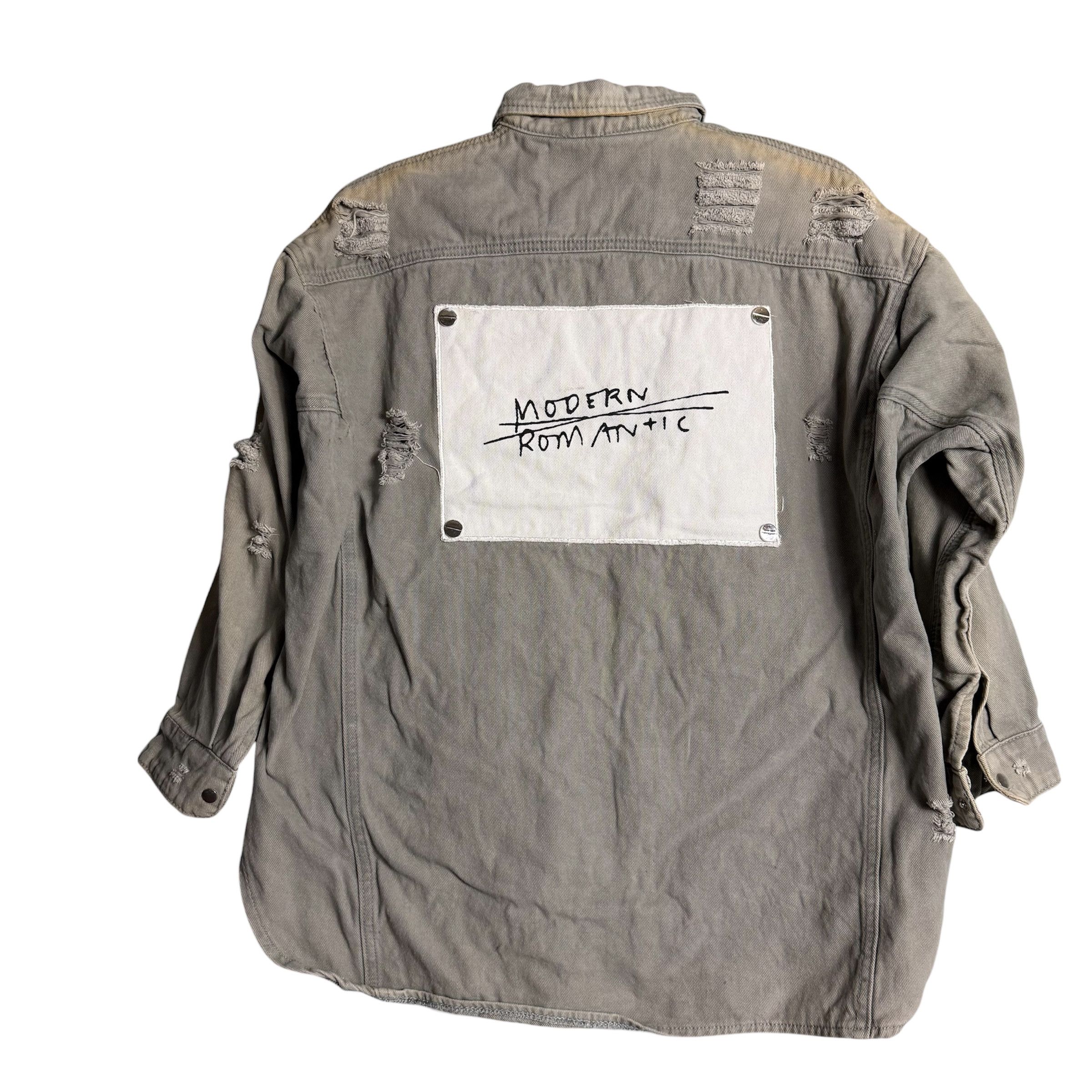 Japanese Brand 🔥RARE🔥Vintage Modern Romantic Distress Style Denim Jacket Size US L / EU 52-54 / 3 - 1 Thumbnail