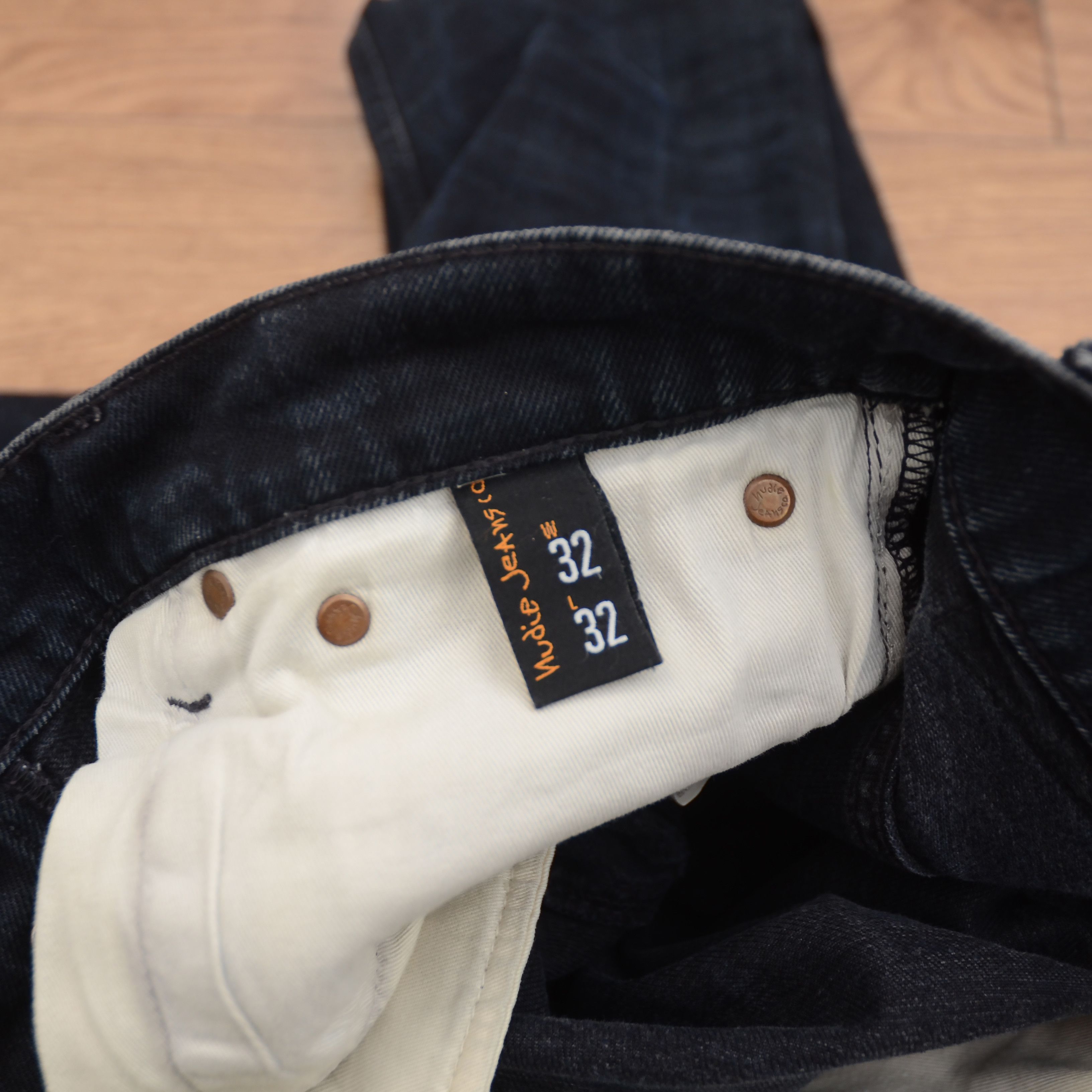 Nudie Jeans Nudie Jeans W32 Black Dark Cove Grim Tim Organic Cotton Slim Size US 32 / EU 48 - 14 Thumbnail
